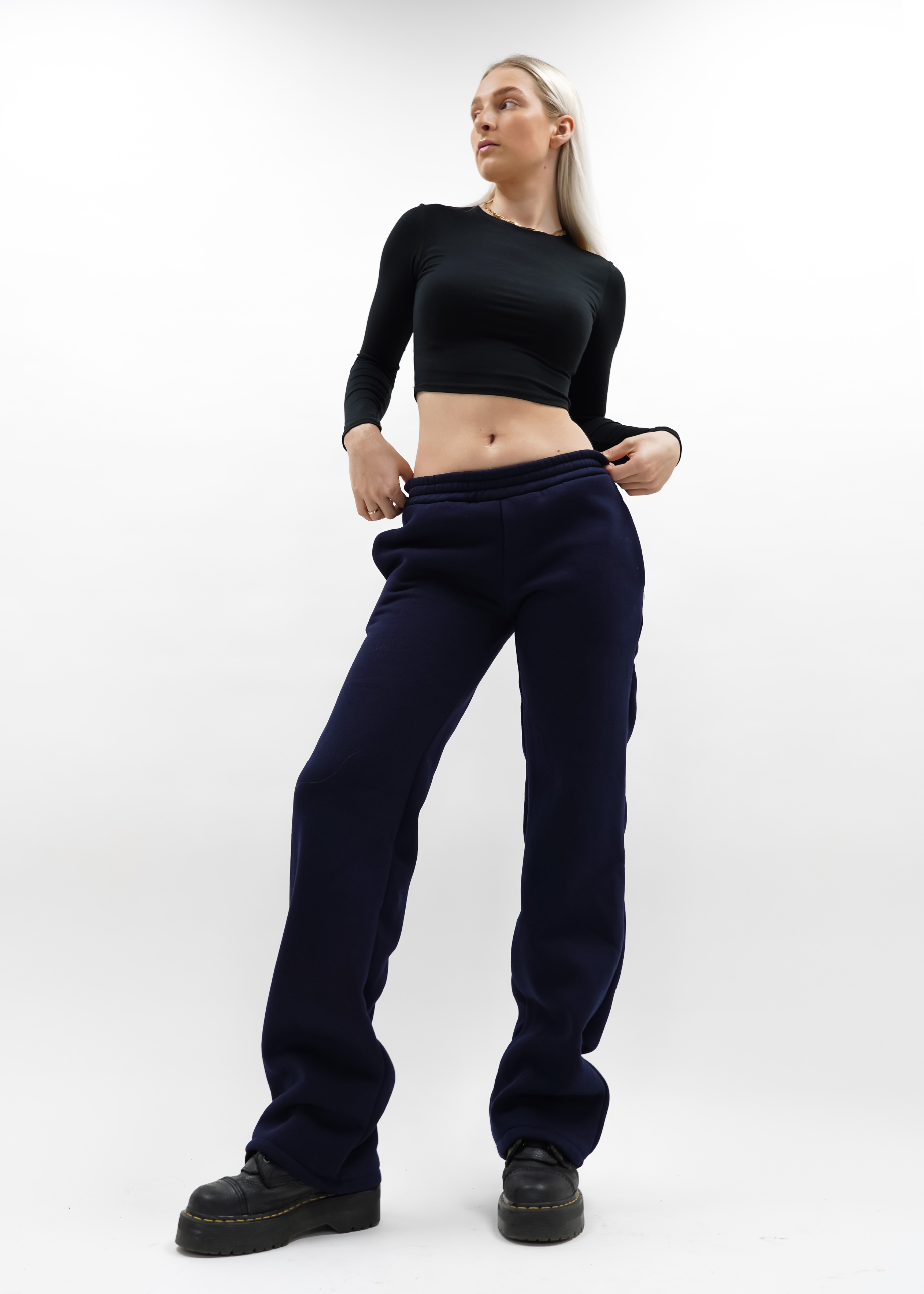 Low/mid waist jogger pants night blue (TALL)
