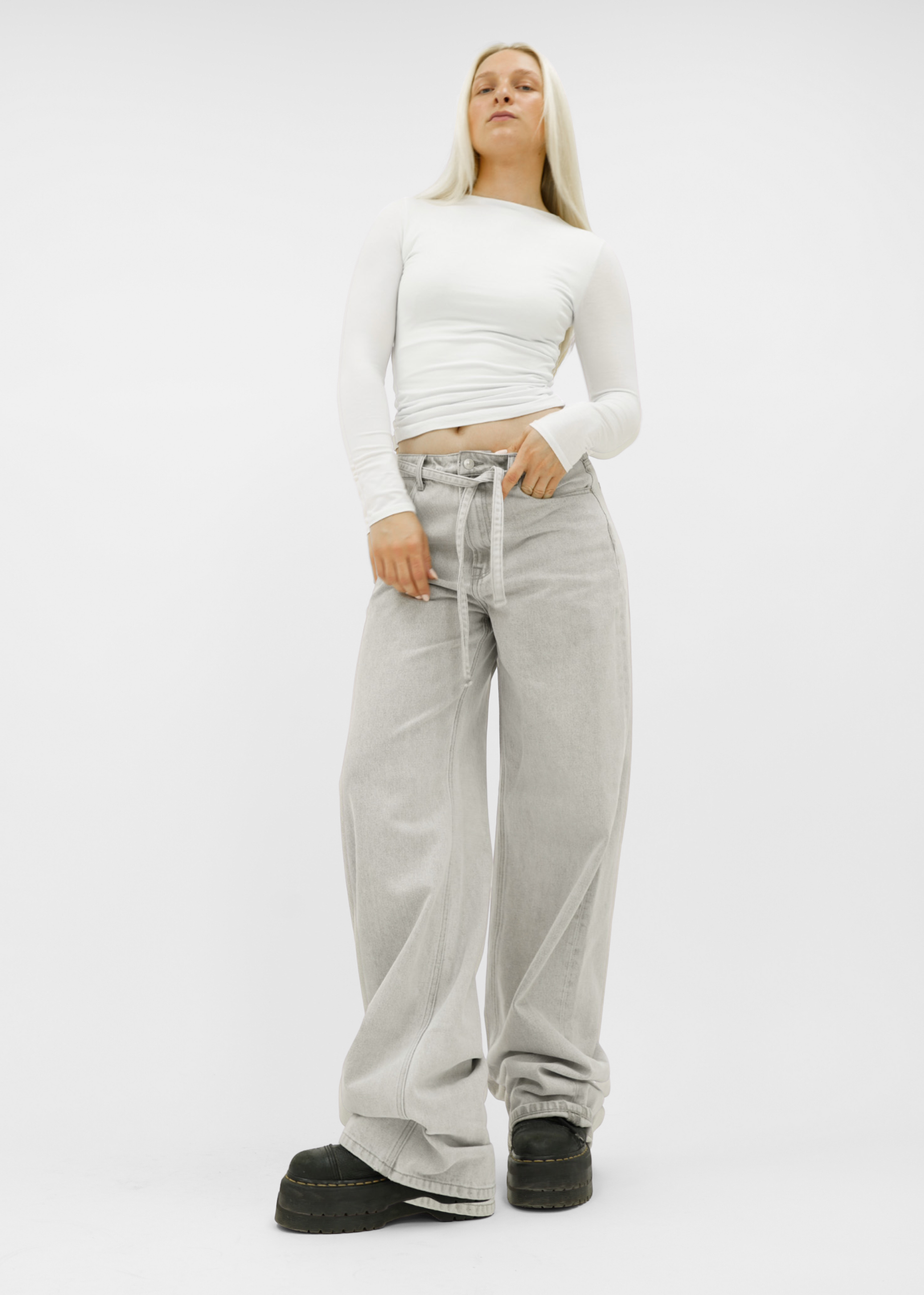 Baggy jeans light washed grey (tall)