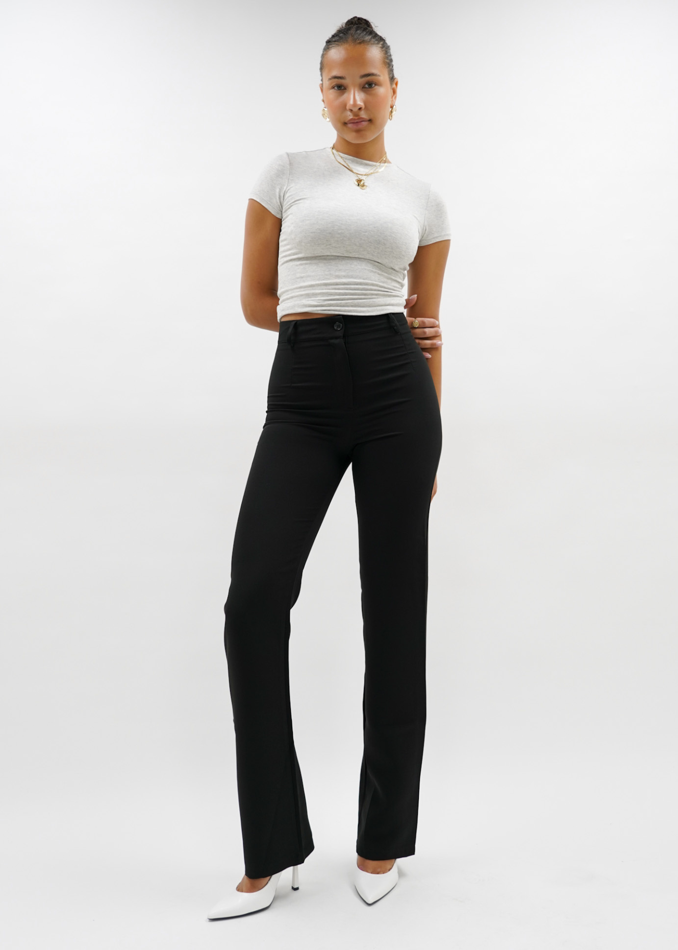Straight leg pants classic black (tall)