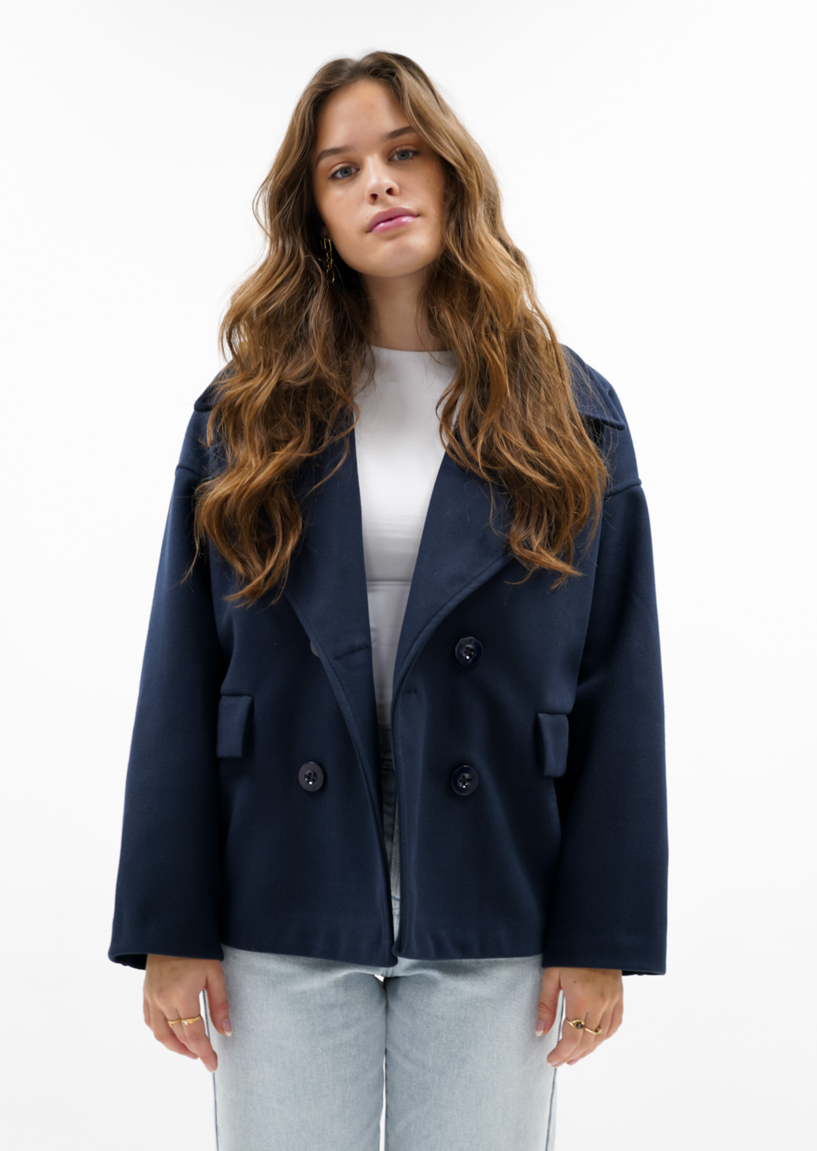 Premium - Manteau bleu nuit