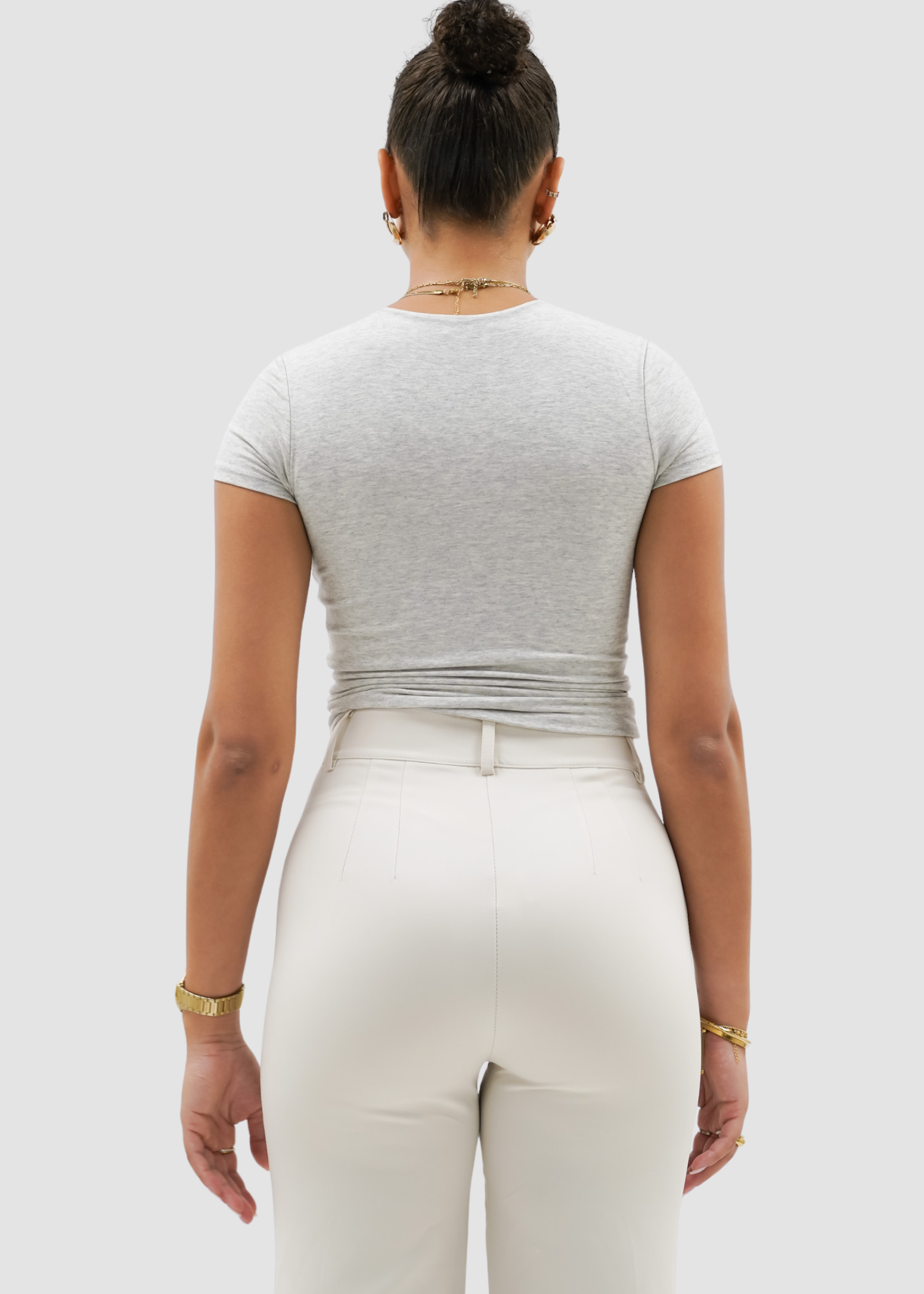 Raka benbyxor klassisk kräm (REGULAR)