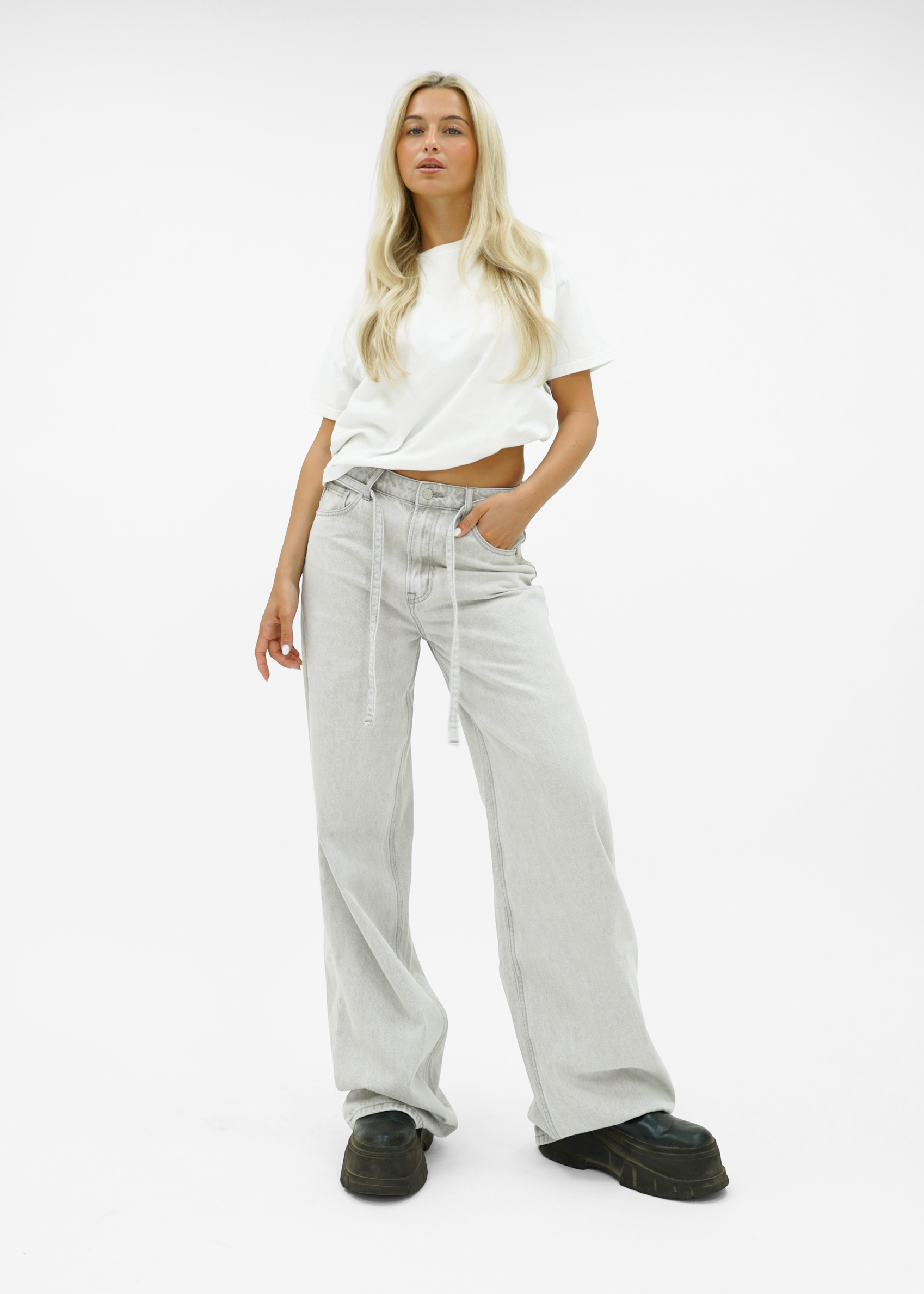 Baggy jeans light washed grey (tall)