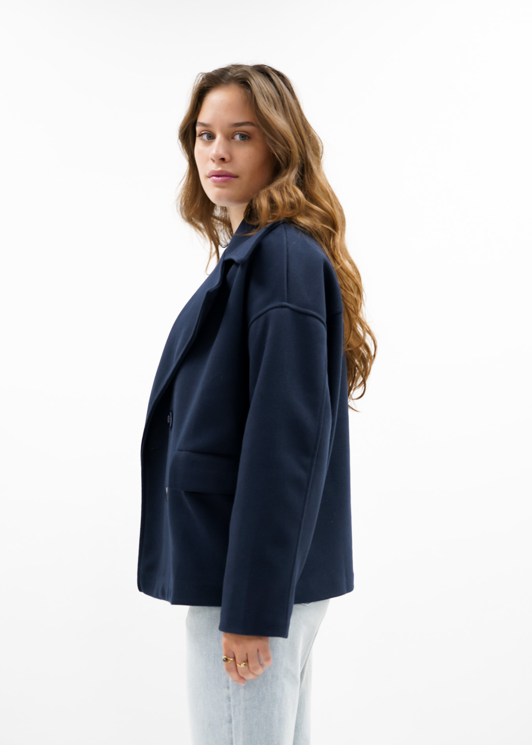 Premium - Manteau bleu nuit