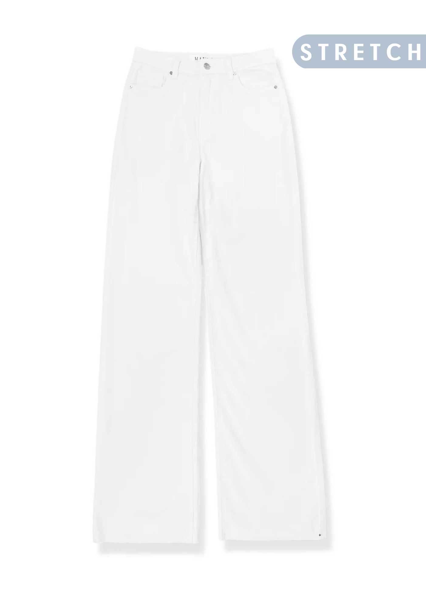 High waist straight leg jeans white (REGULAR)