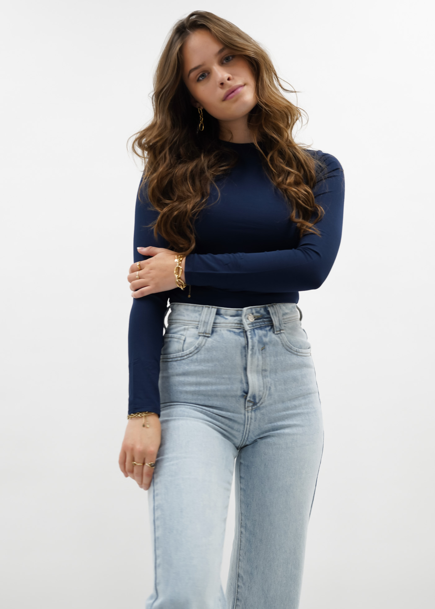 Long sleeve body night blue