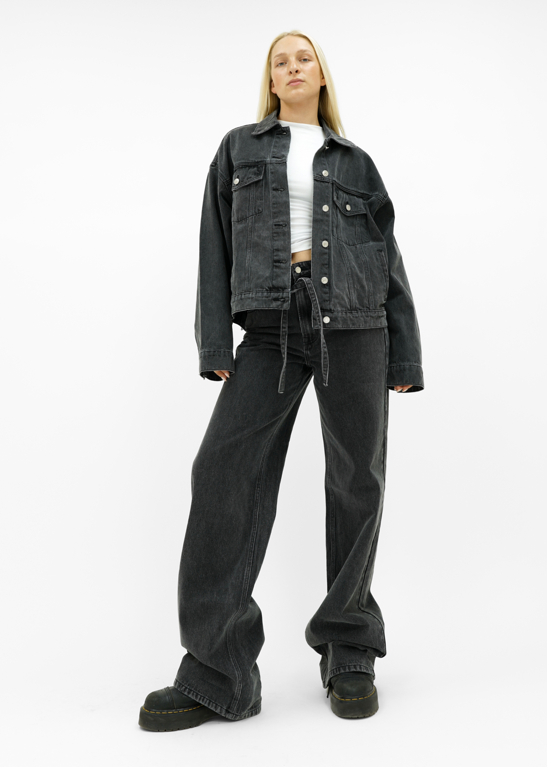 Baggy jeans dark washed grey (tall)