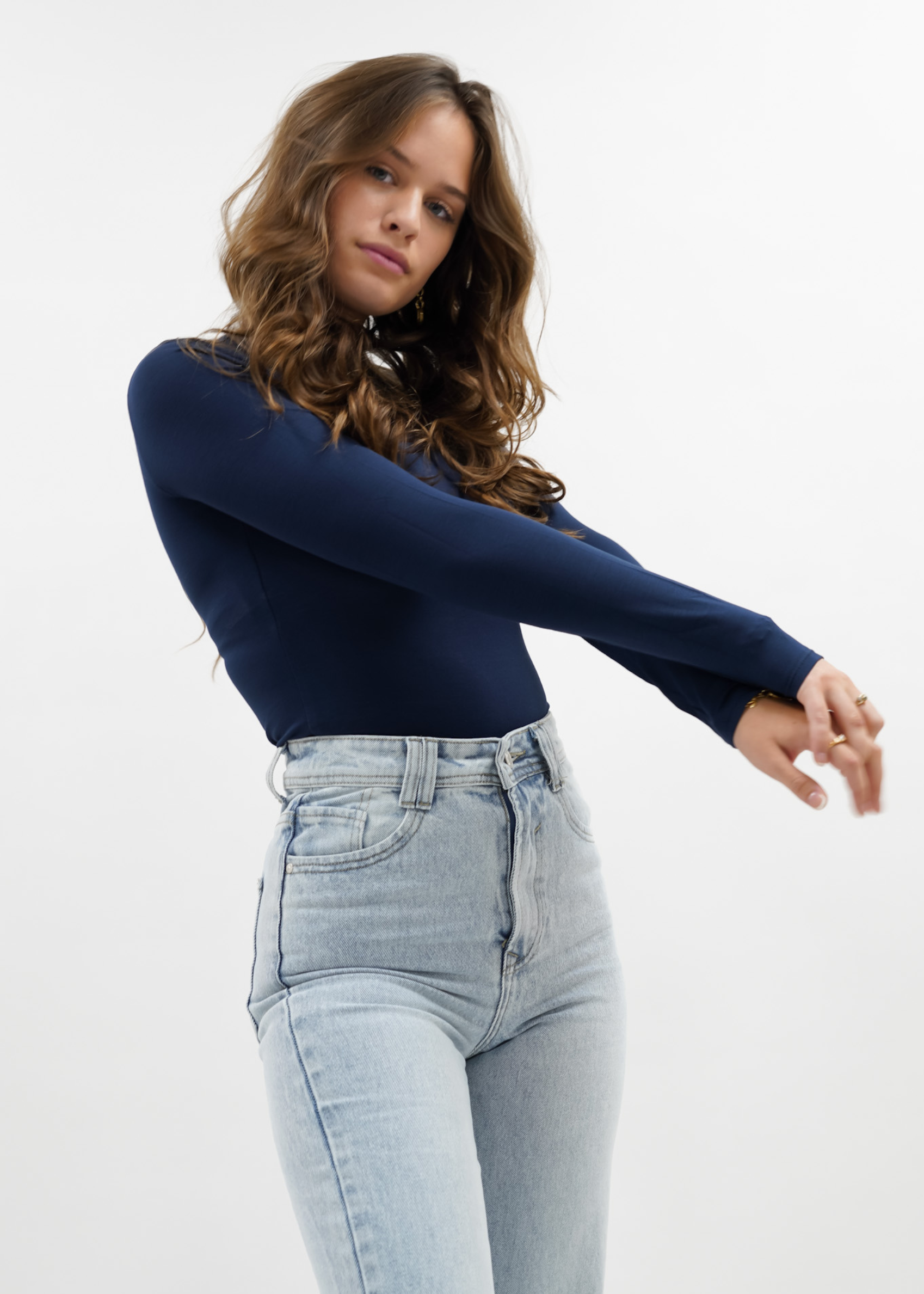 Long sleeve body night blue