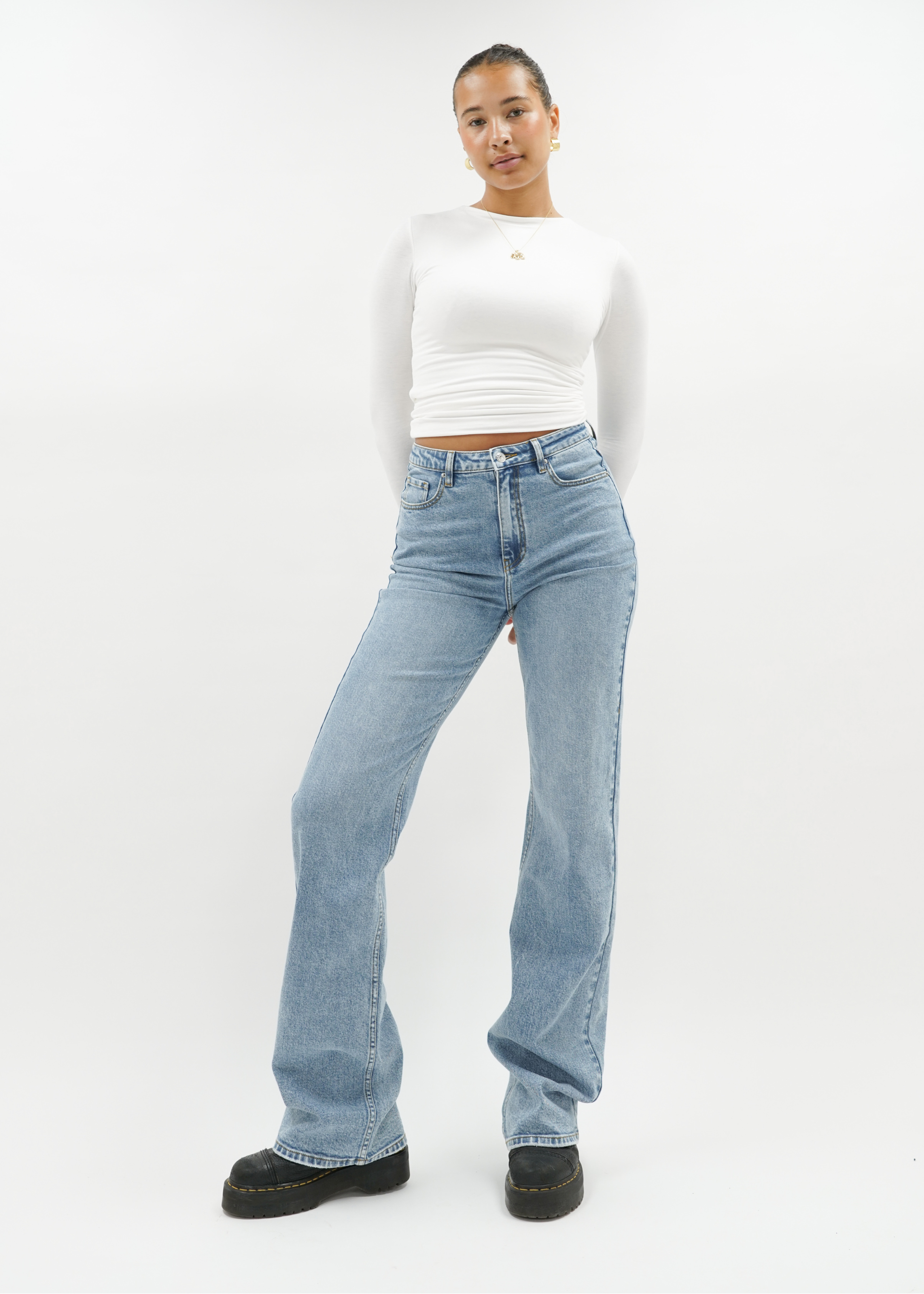 High waist wide leg jeans blue (tall)