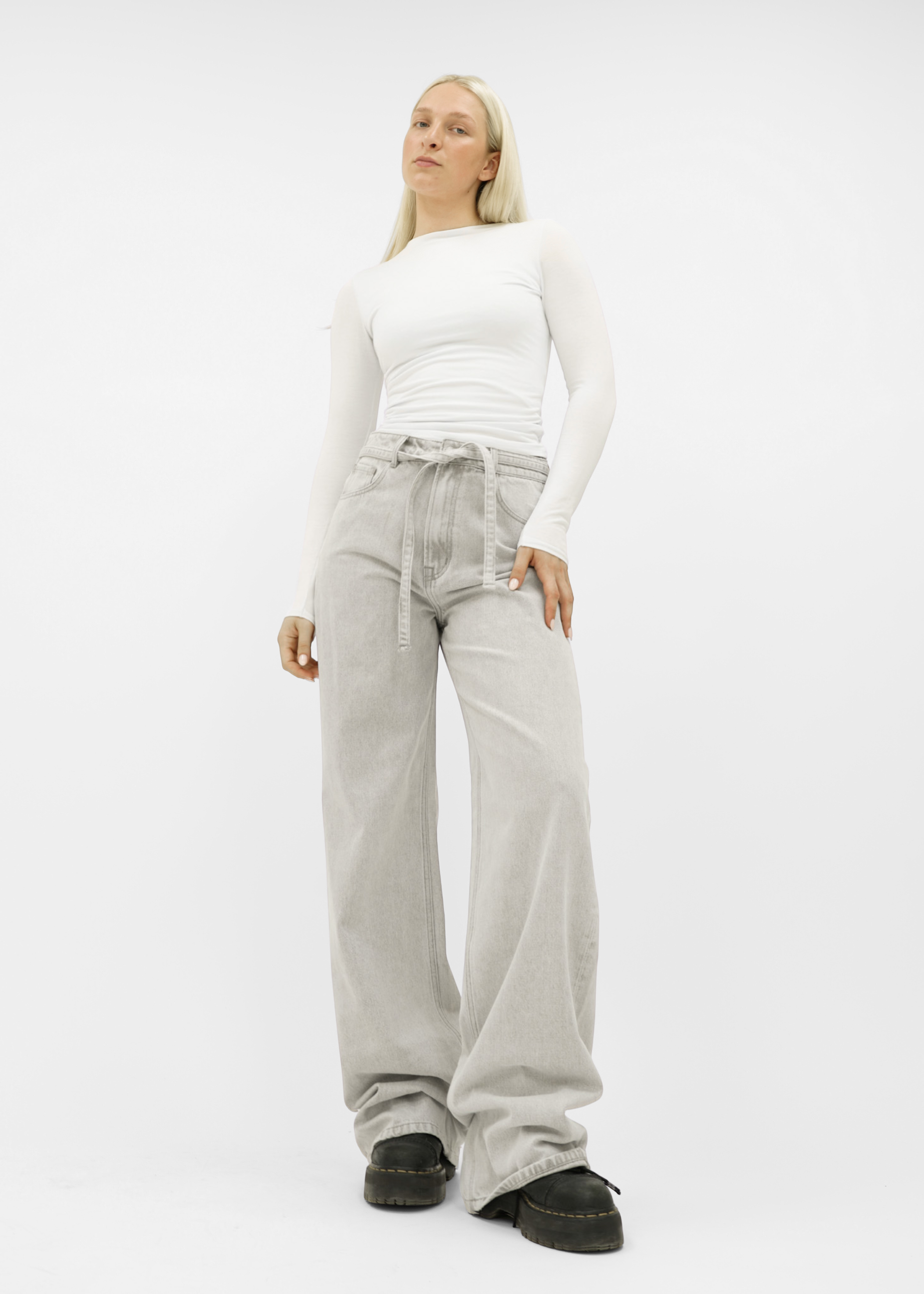 Baggy jeans light washed grey (tall)