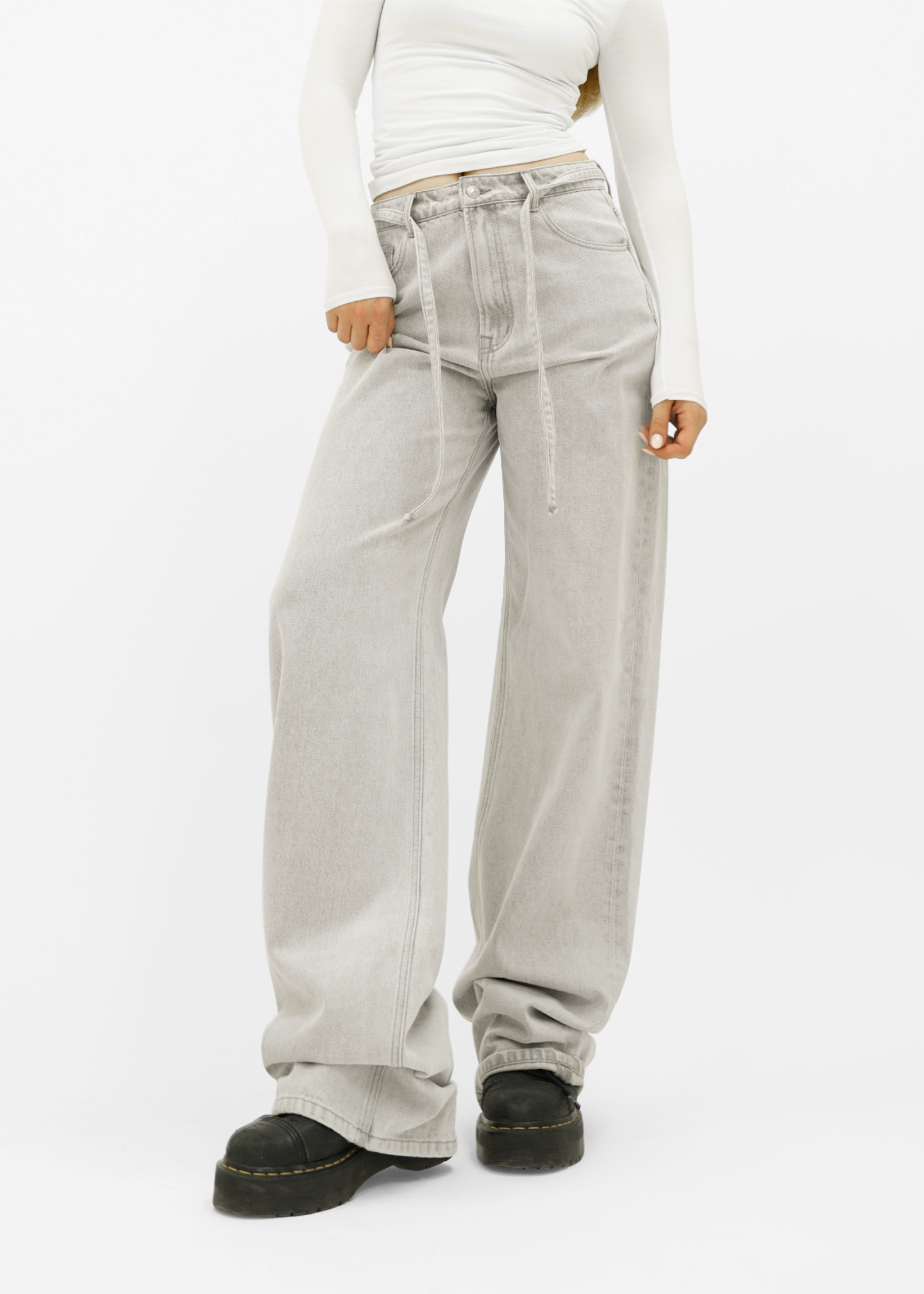 Baggy jeans light washed grey (tall)
