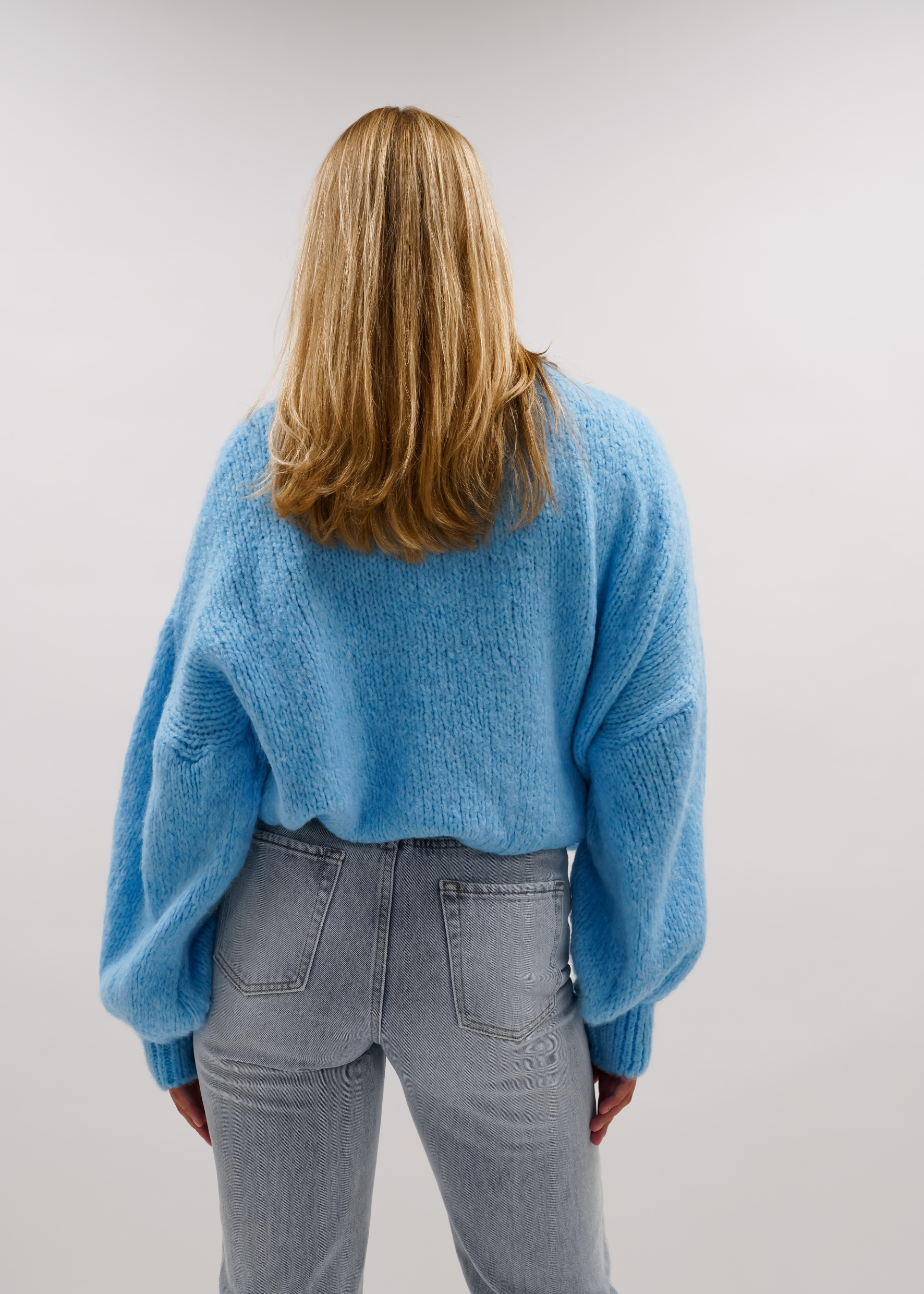 Strickpullover babyblau