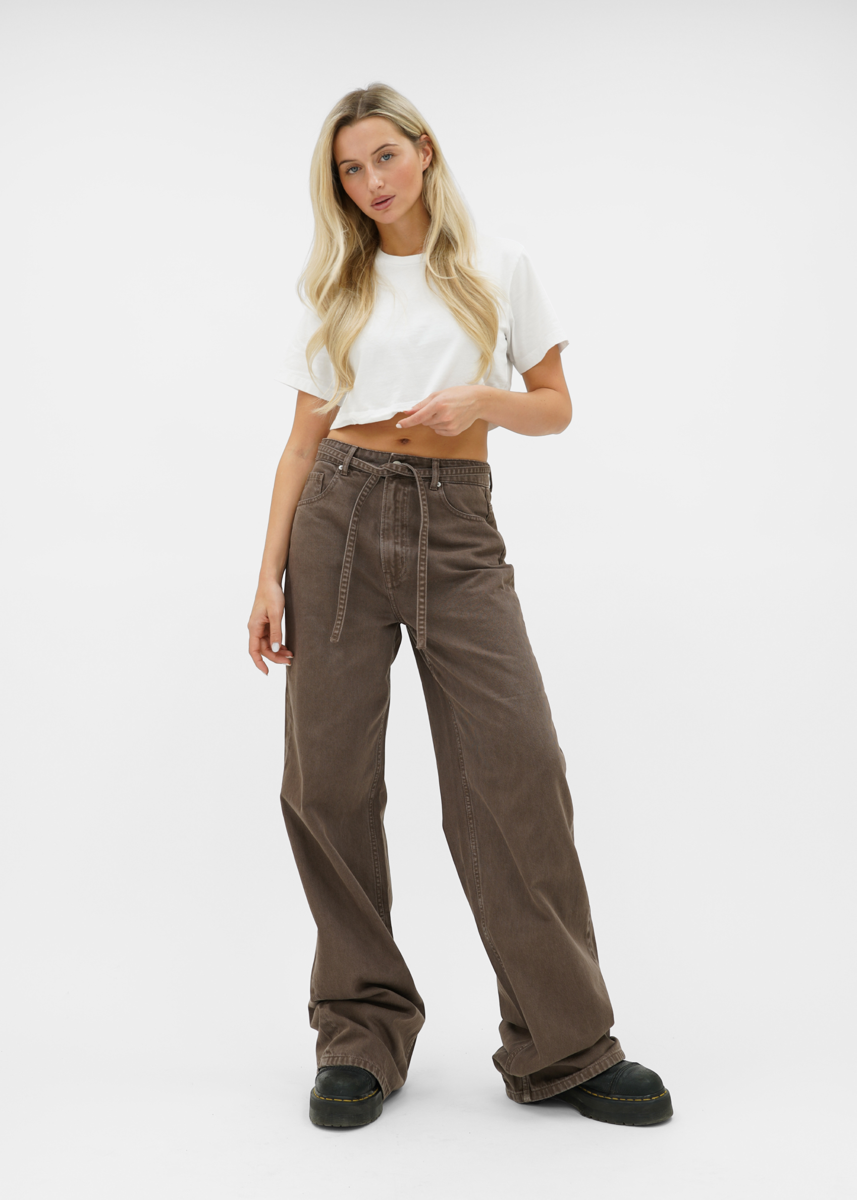 Baggy jeans washed brown (tall)