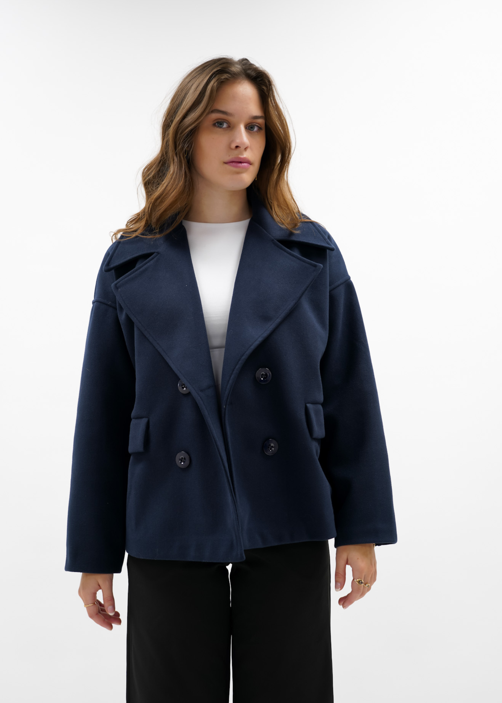 Premium - Manteau bleu nuit