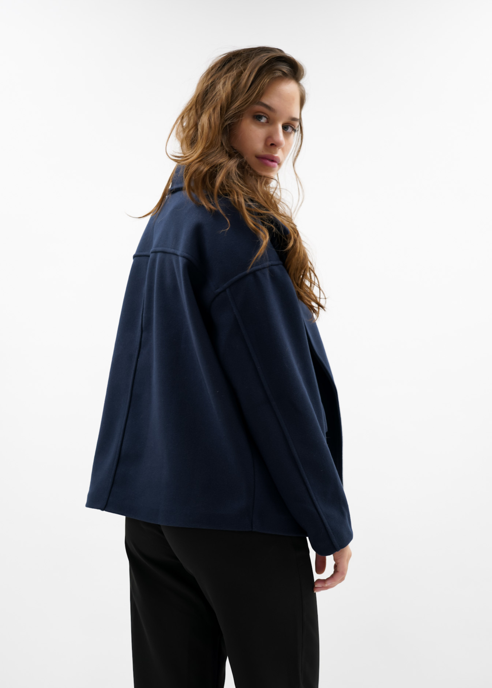 Premium - Manteau bleu nuit