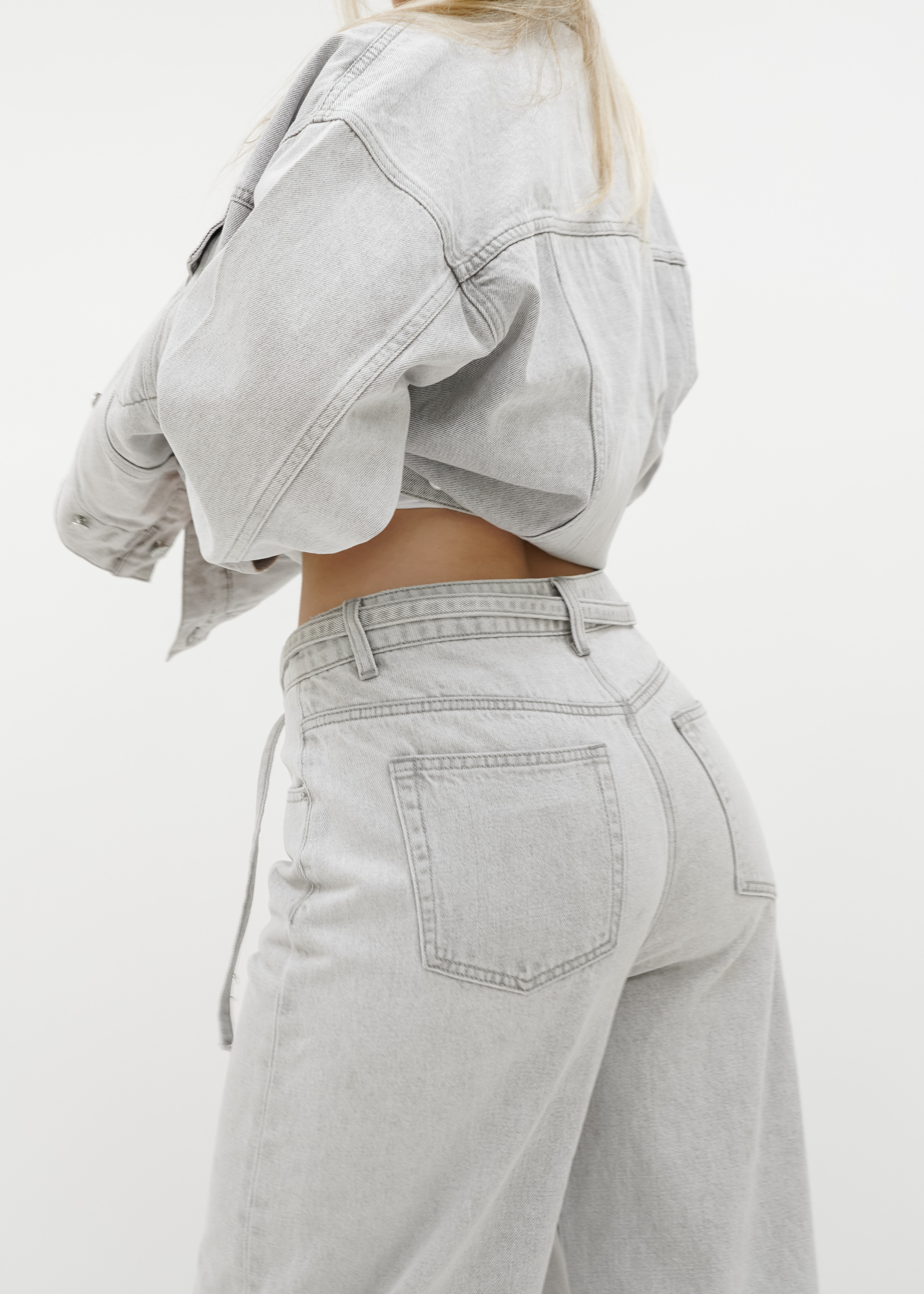 Baggy jeans light washed grey (tall)