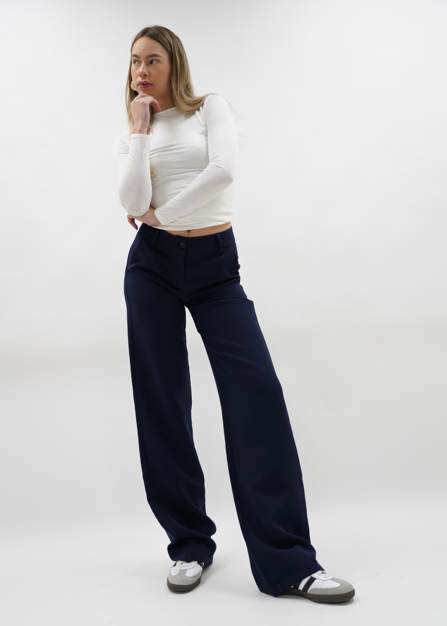 Low/mid waist pants casual night blue (regular)