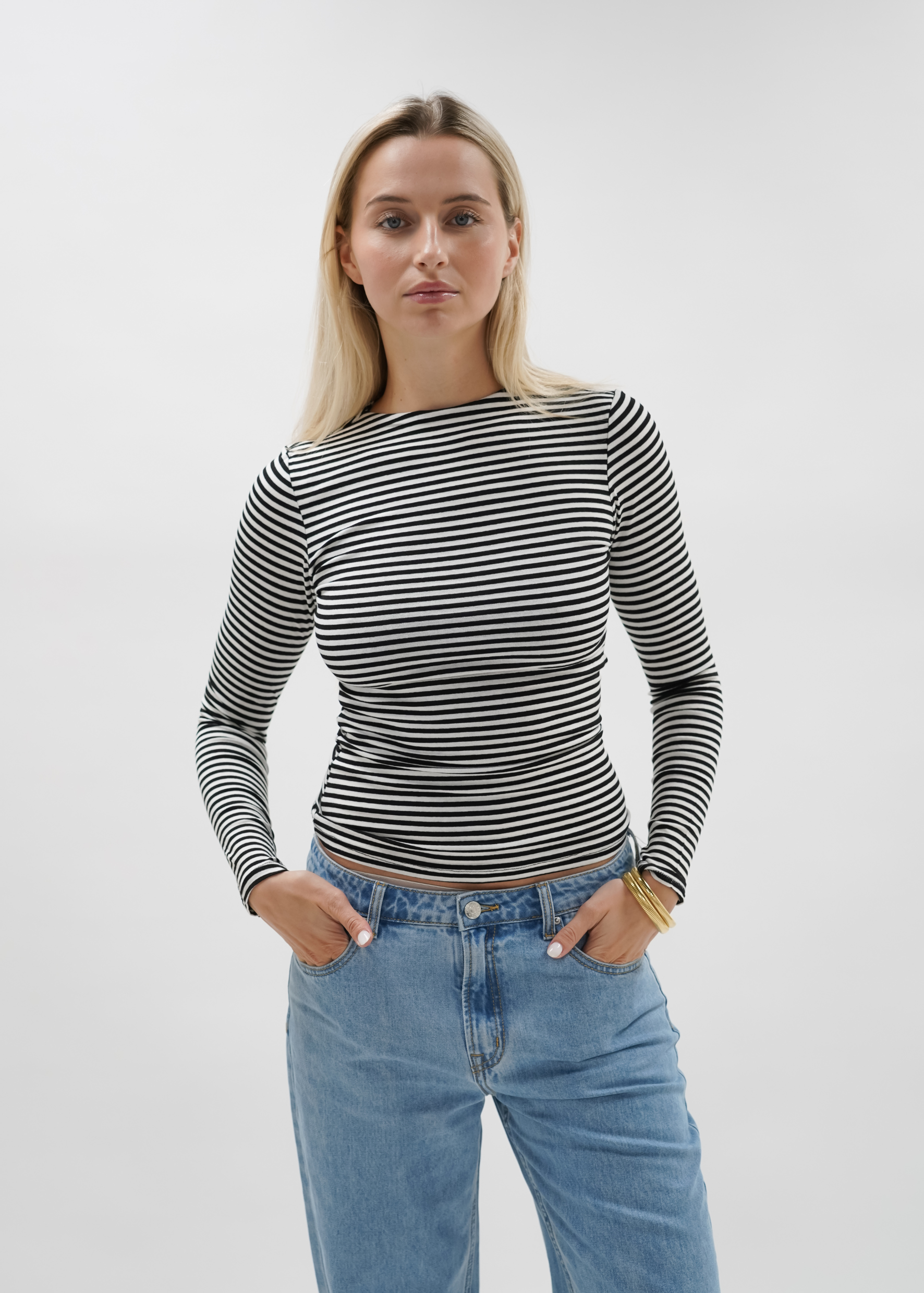 Haut à manches longues rayé