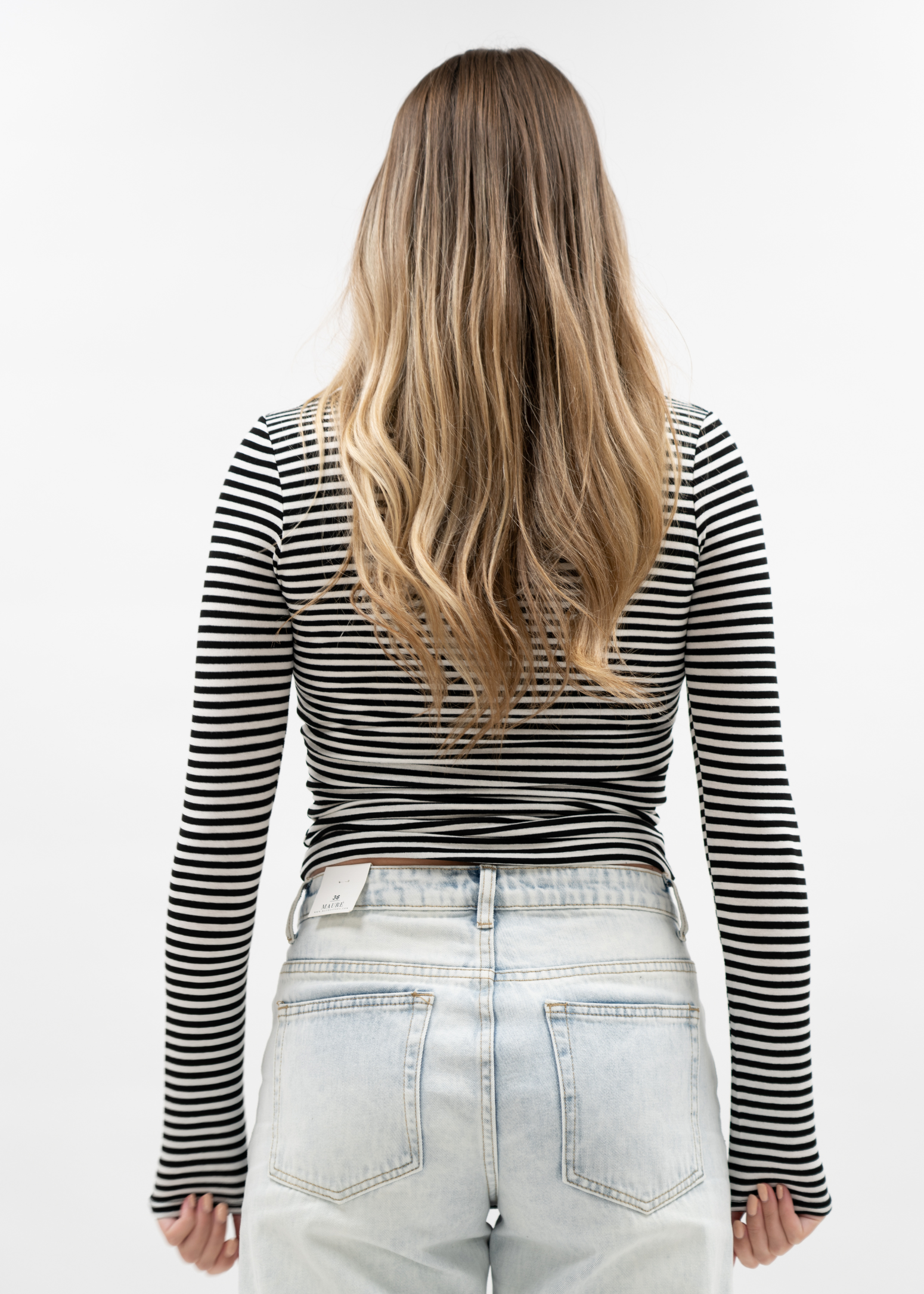 Haut à manches longues rayé