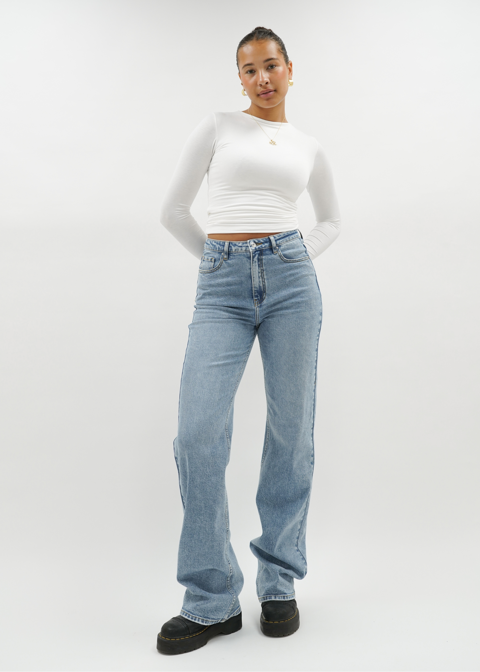 High waist wide leg jeans blue (tall)