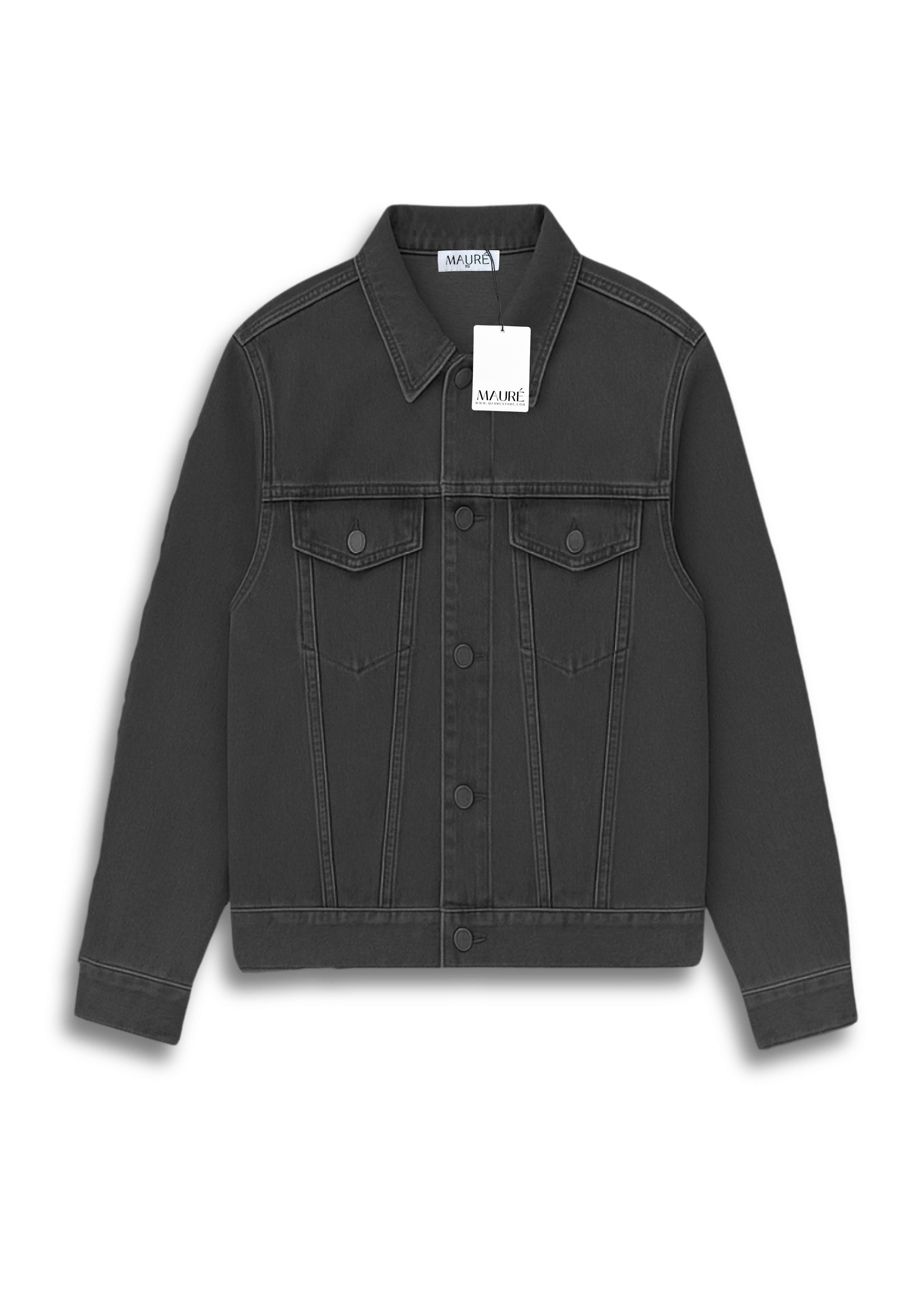 Oversized denim jacket dark washed grey (tall)