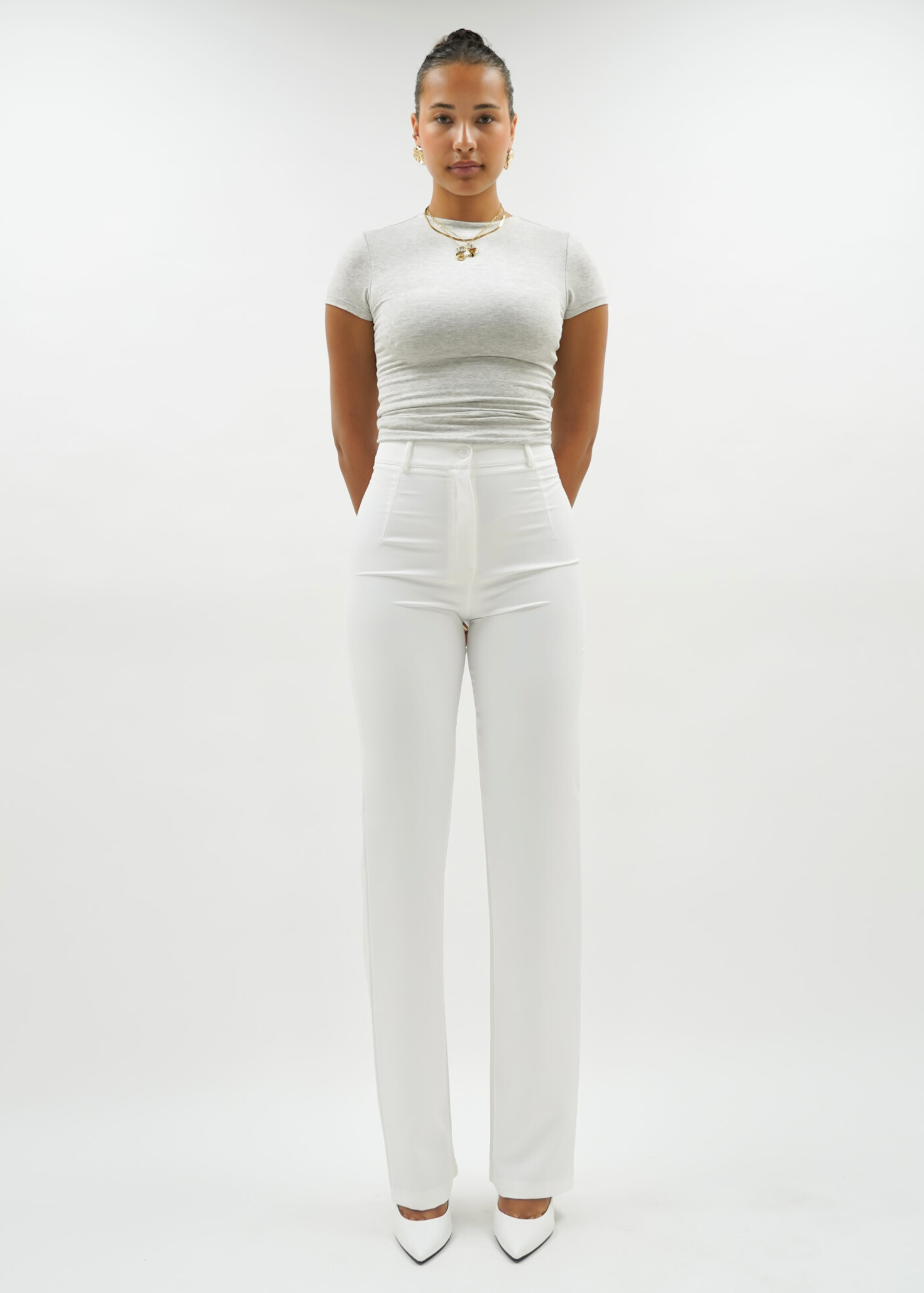 Straight leg pants classic white (tall)