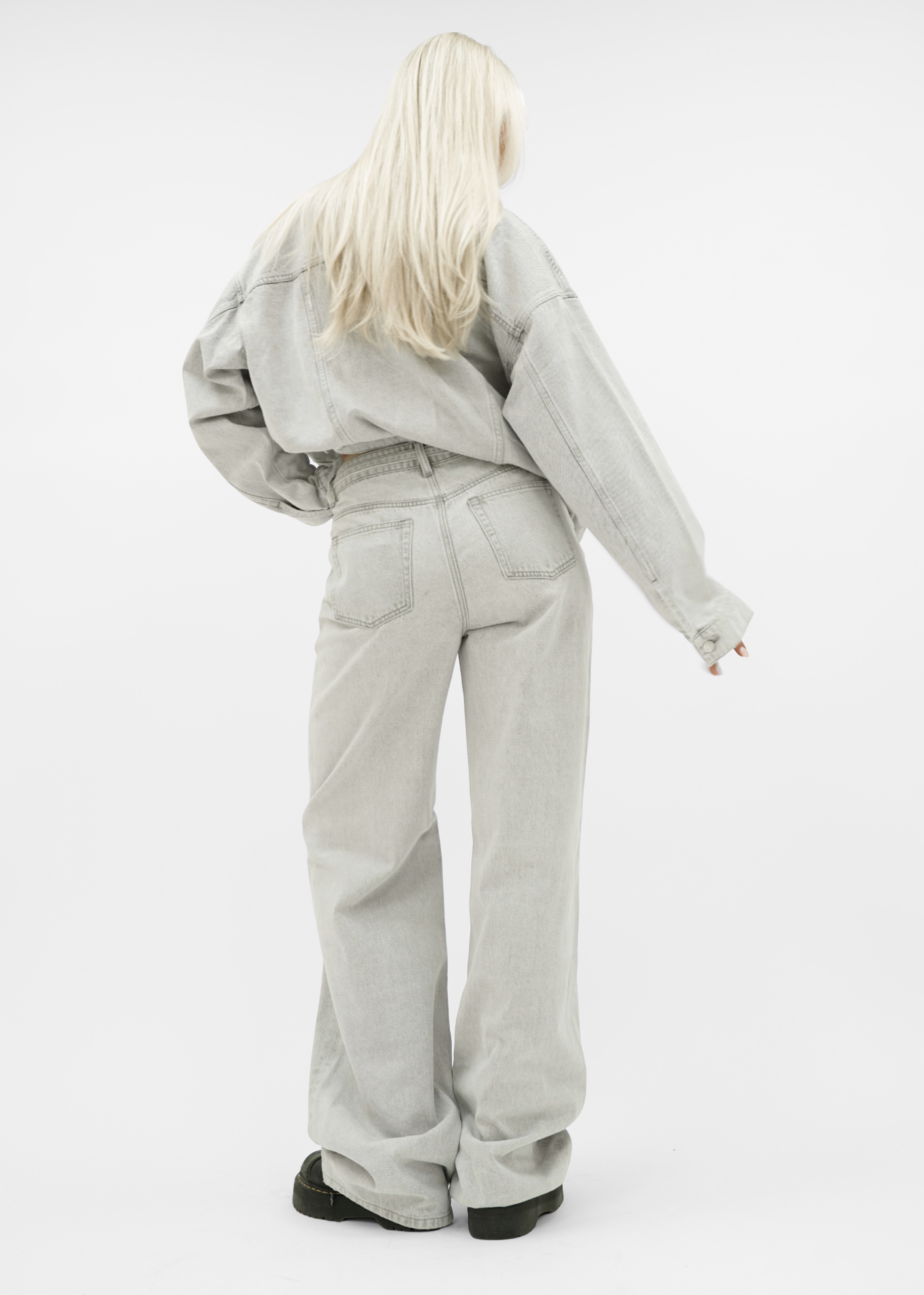 Baggy jeans light washed grey (tall)