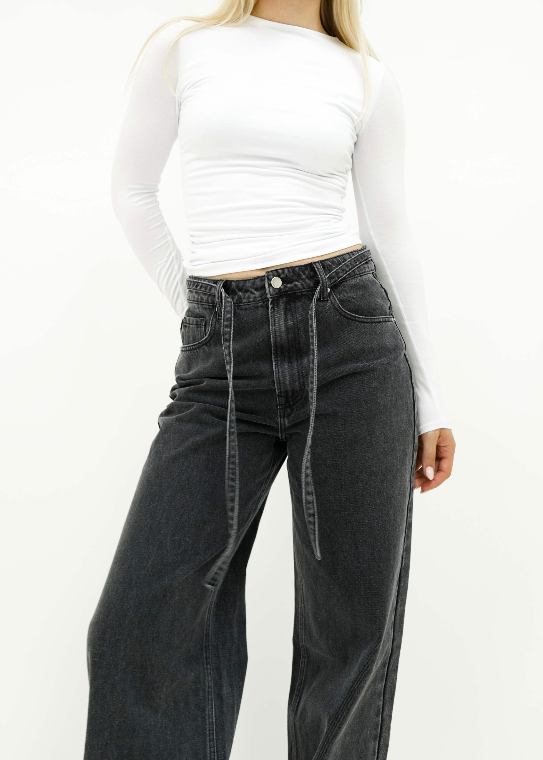 Baggy jeans dark washed grey (tall)
