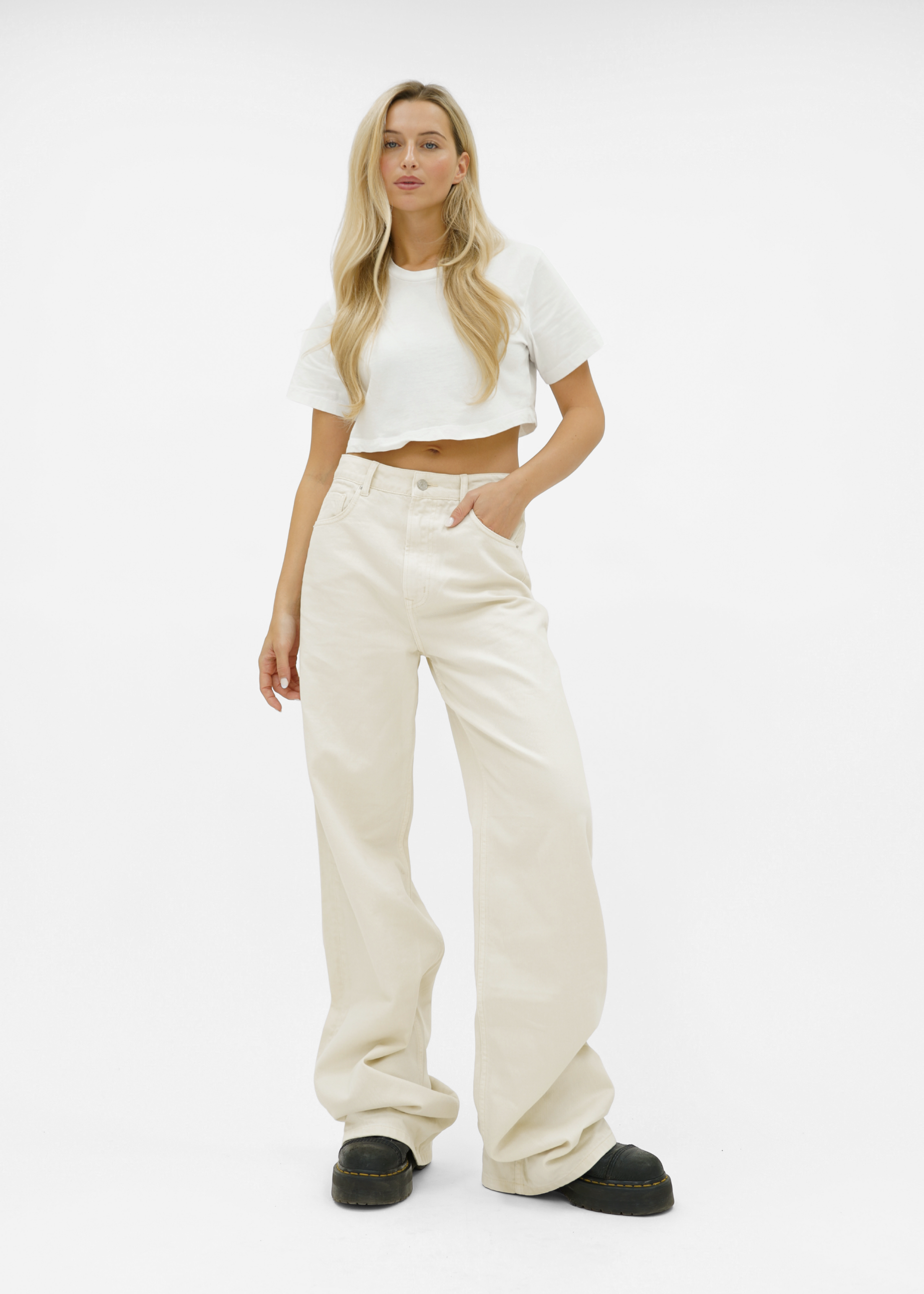 Baggy jeans crème (tall)