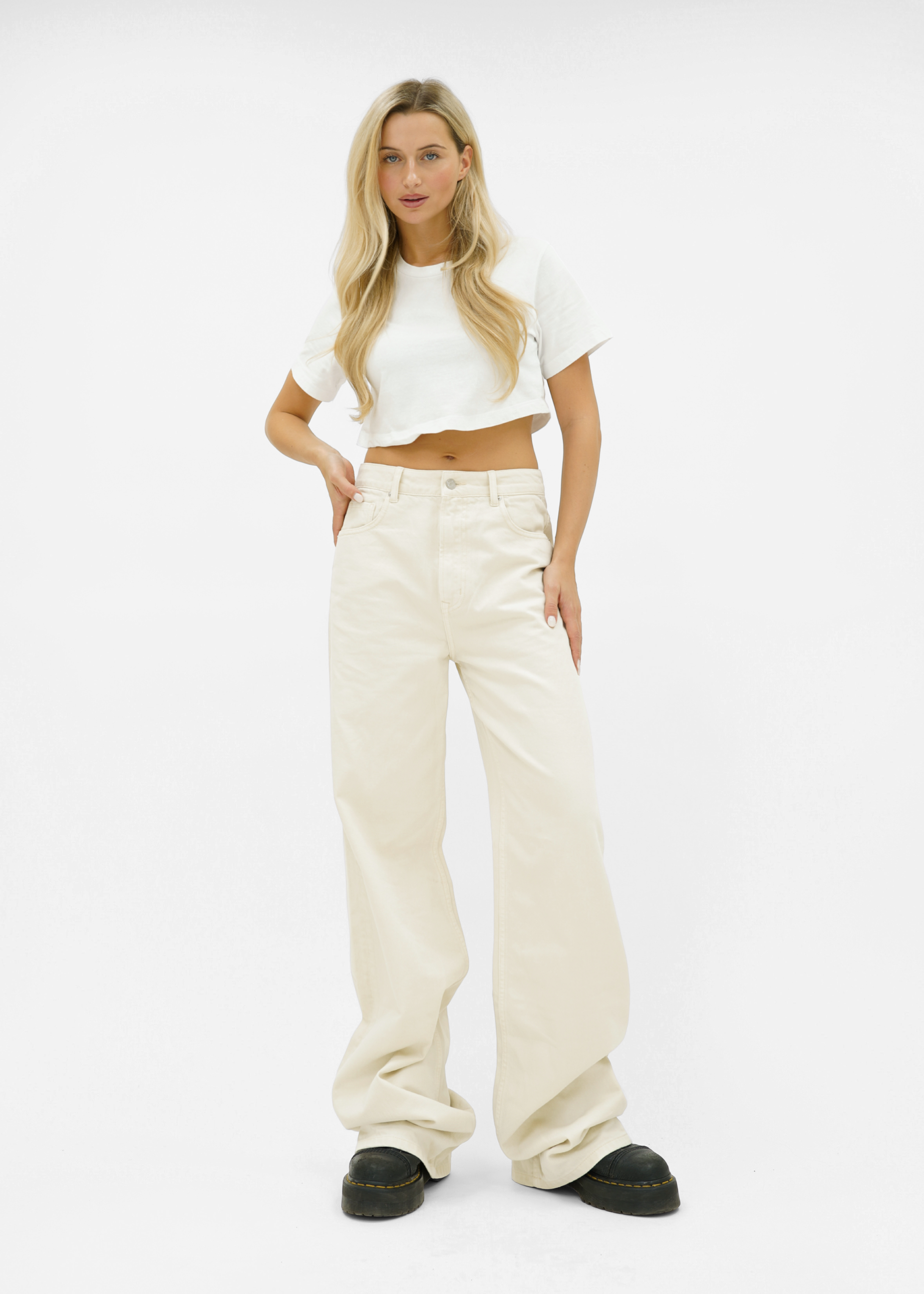 Baggy jeans crème (tall)