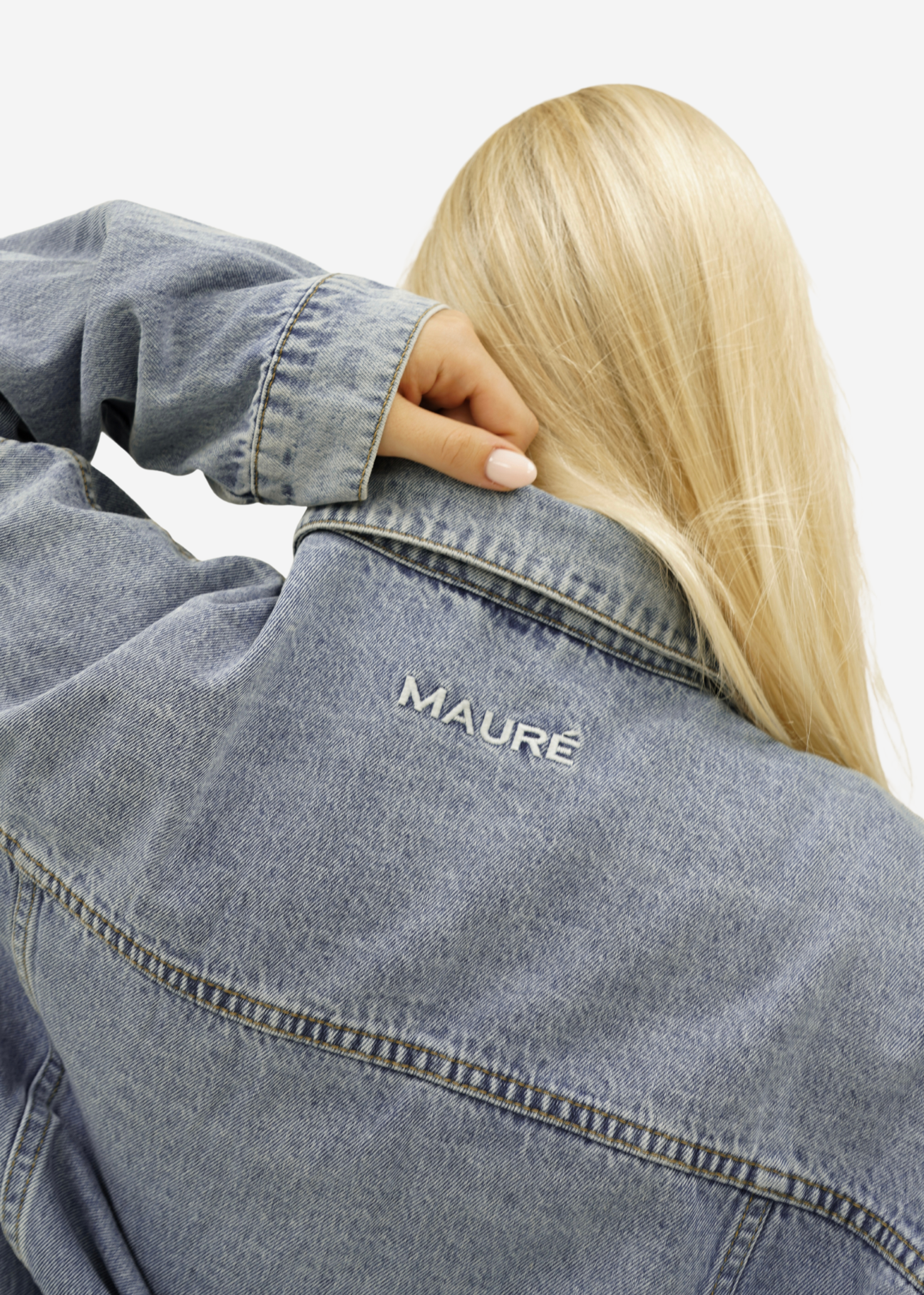 Oversized denim jacket classic blue (tall)