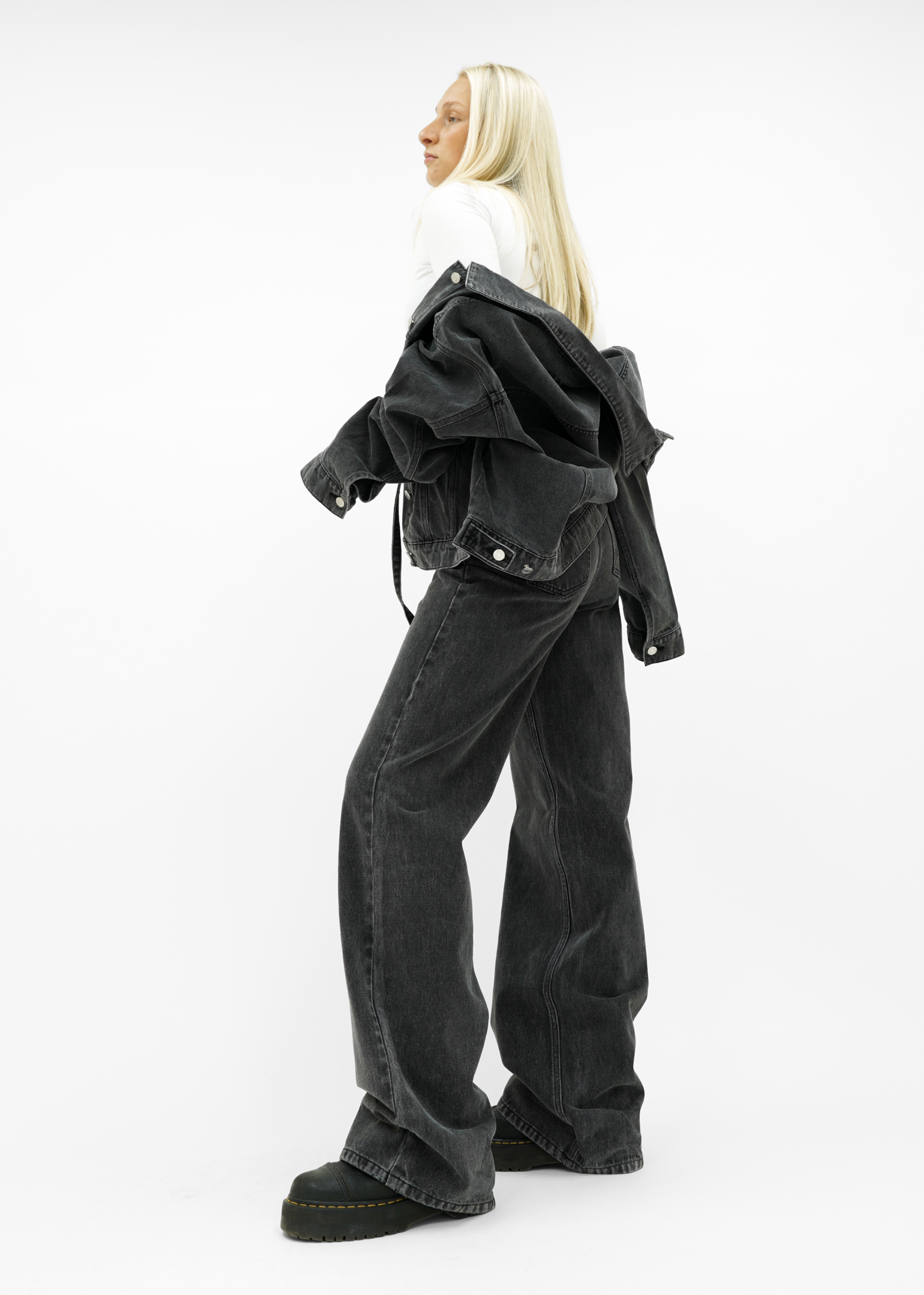 Baggy jeans dark washed grey (tall)