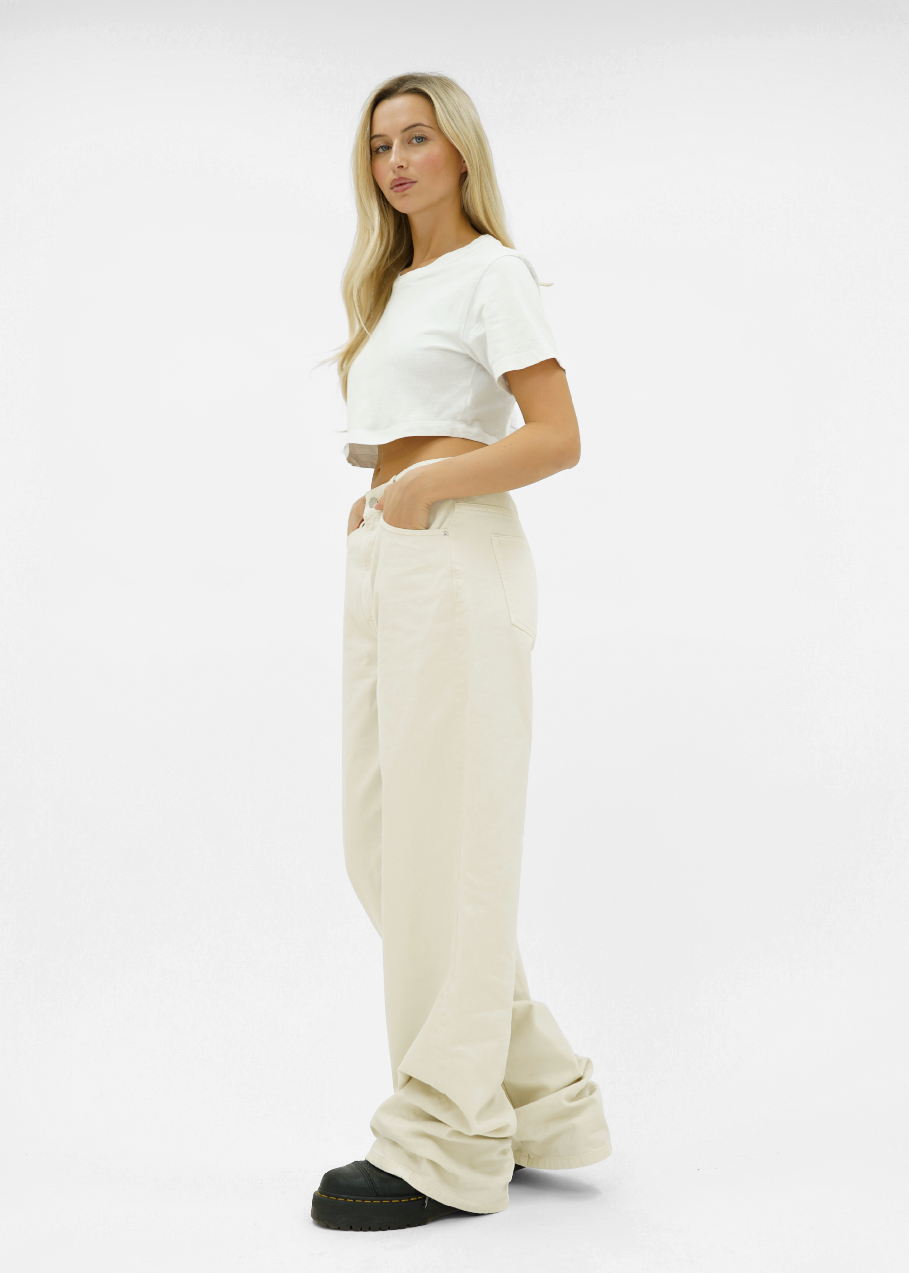 Baggy jeans crème (tall)