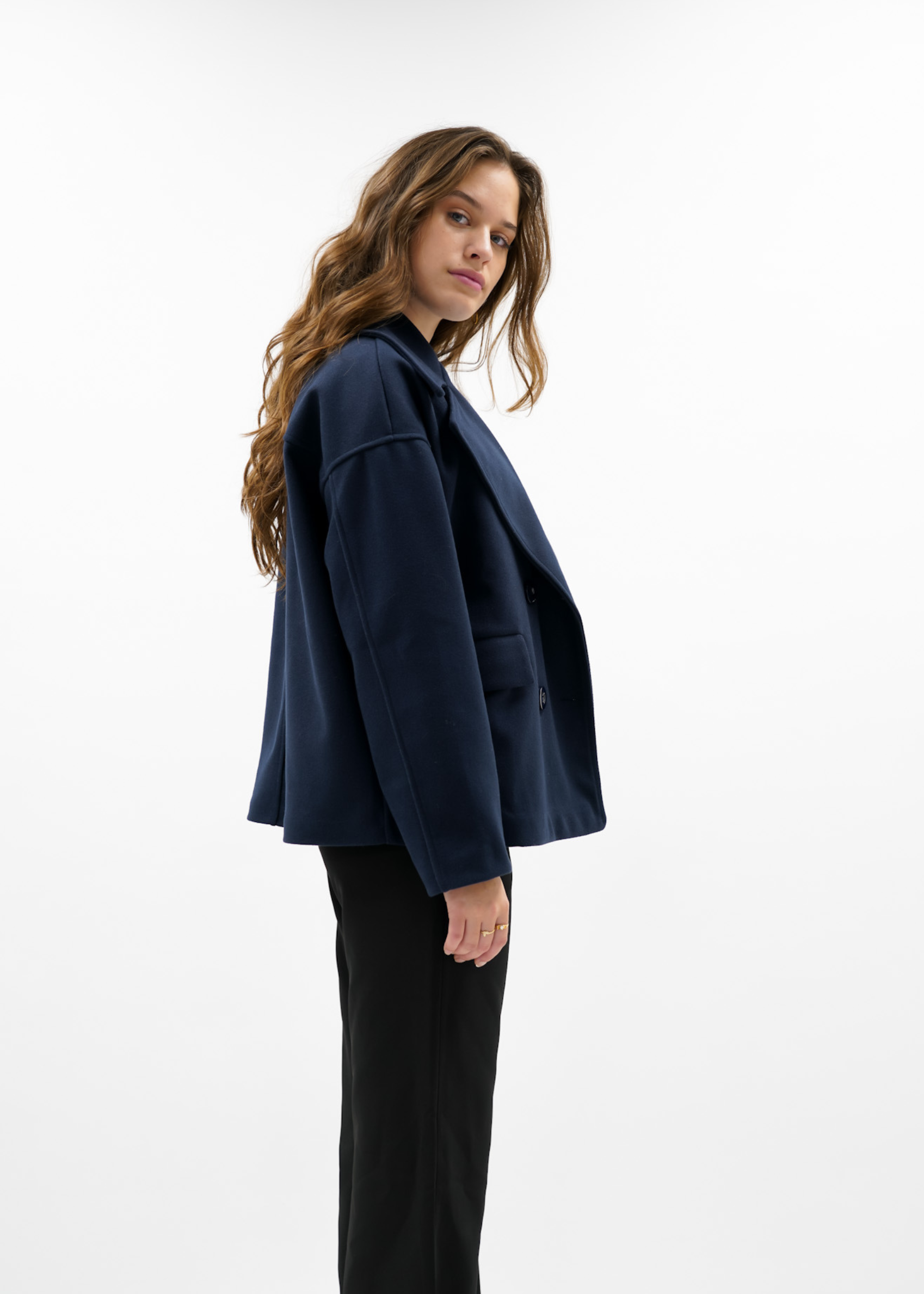 Premium - Manteau bleu nuit