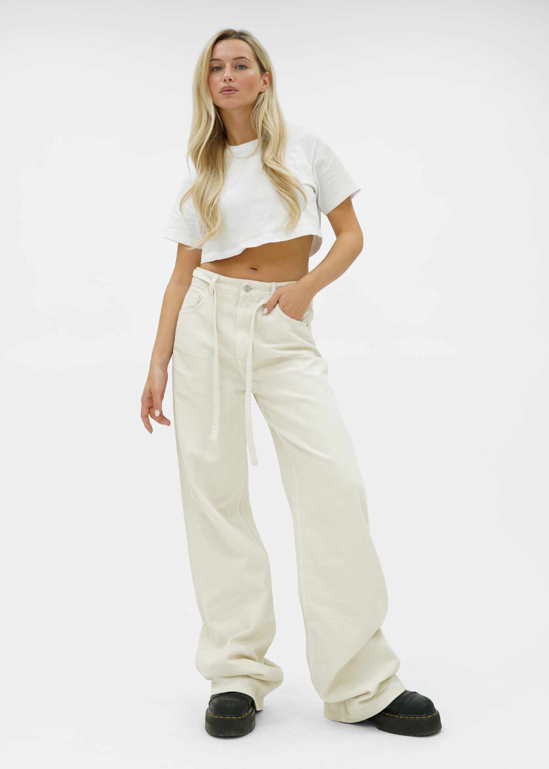 Baggy jeans crème (tall)
