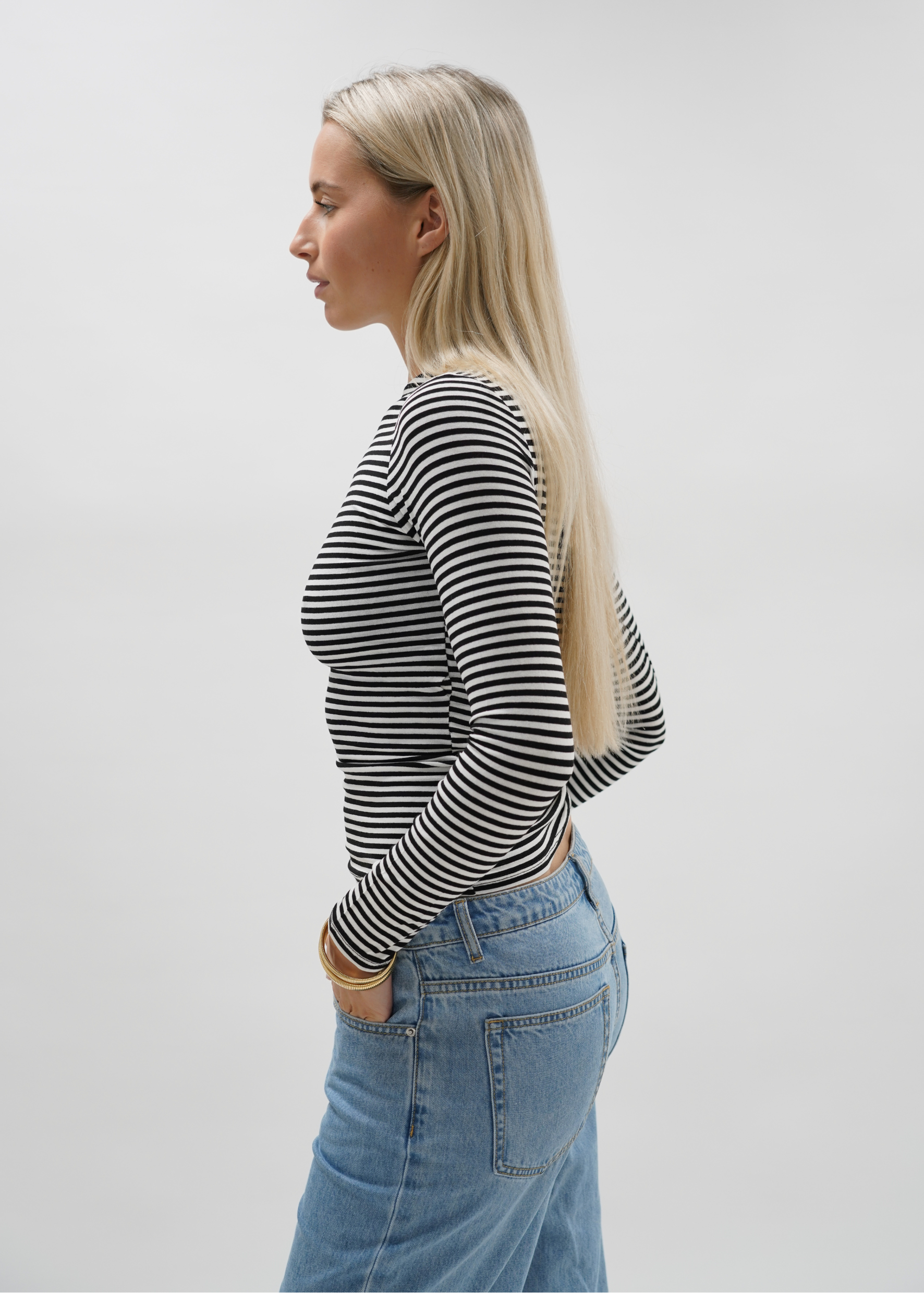 Long sleeve top striped (tall)