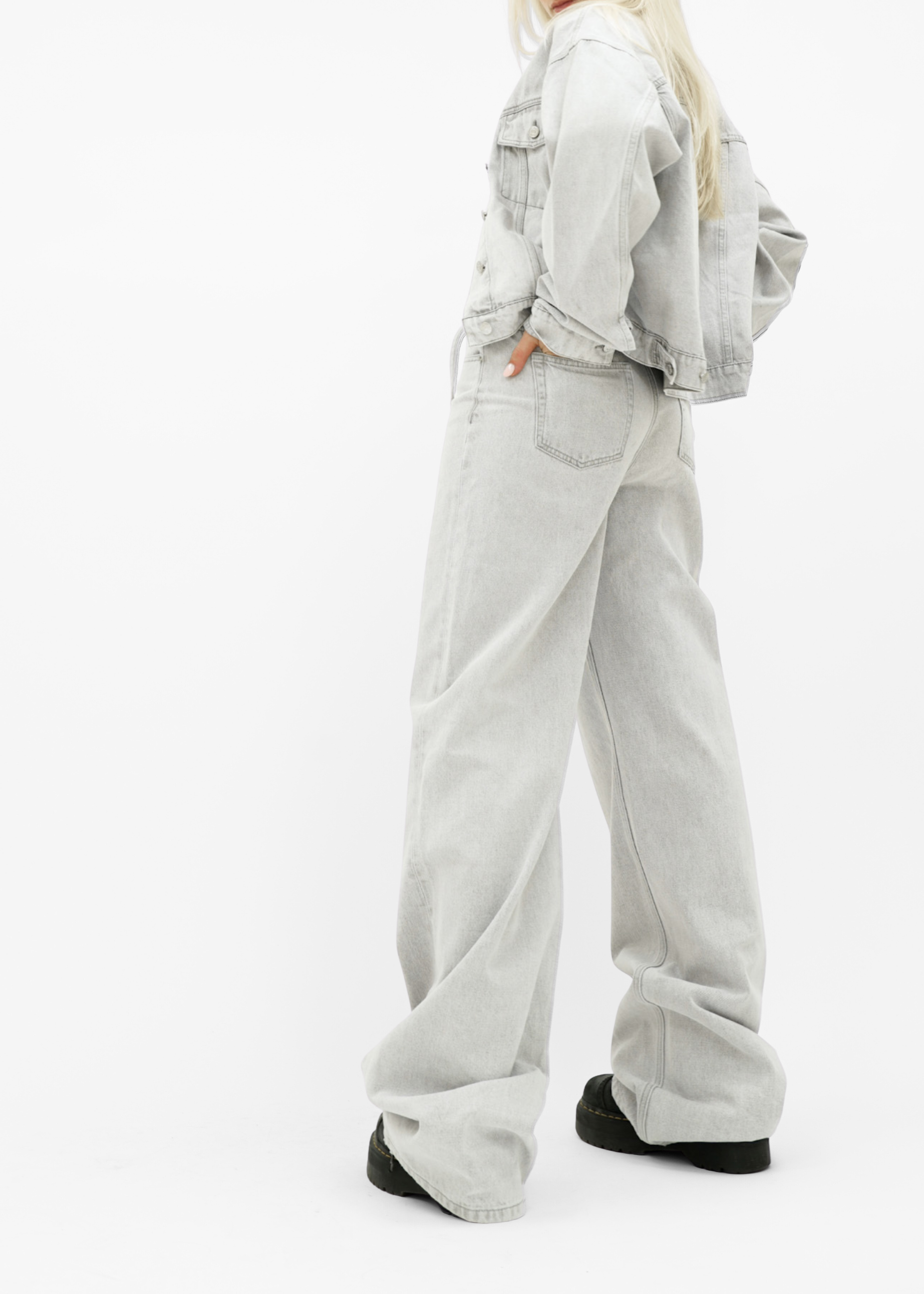 Baggy jeans light washed grey (tall)