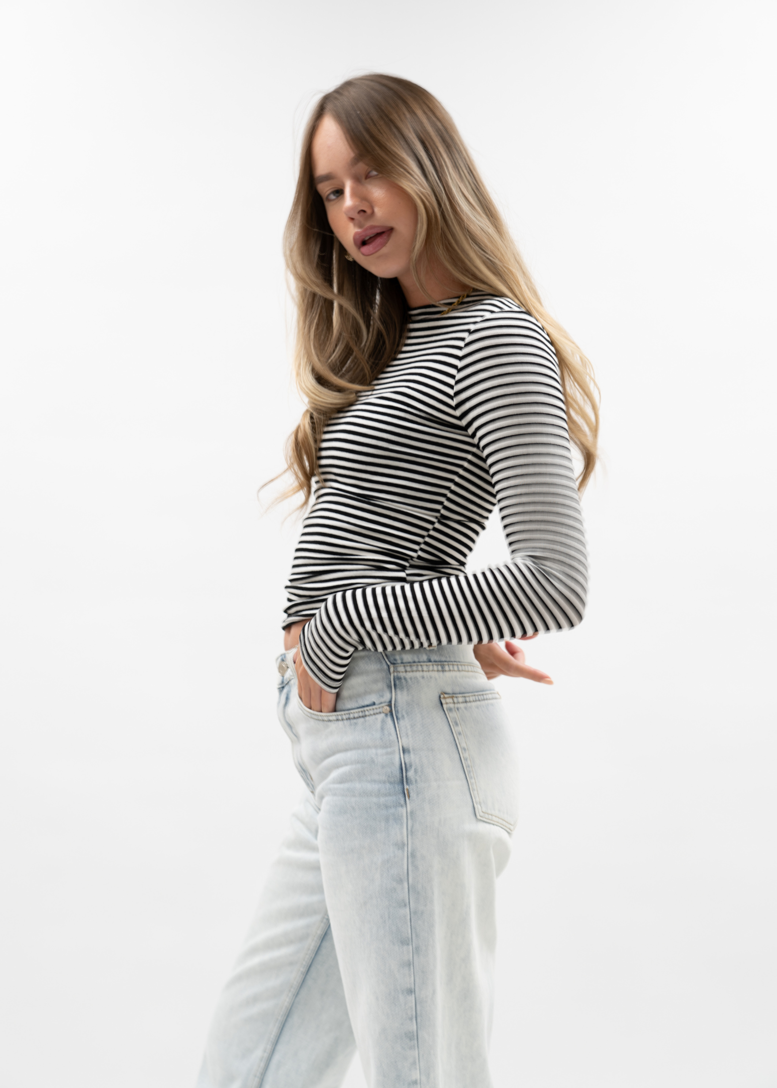 Long sleeve top striped