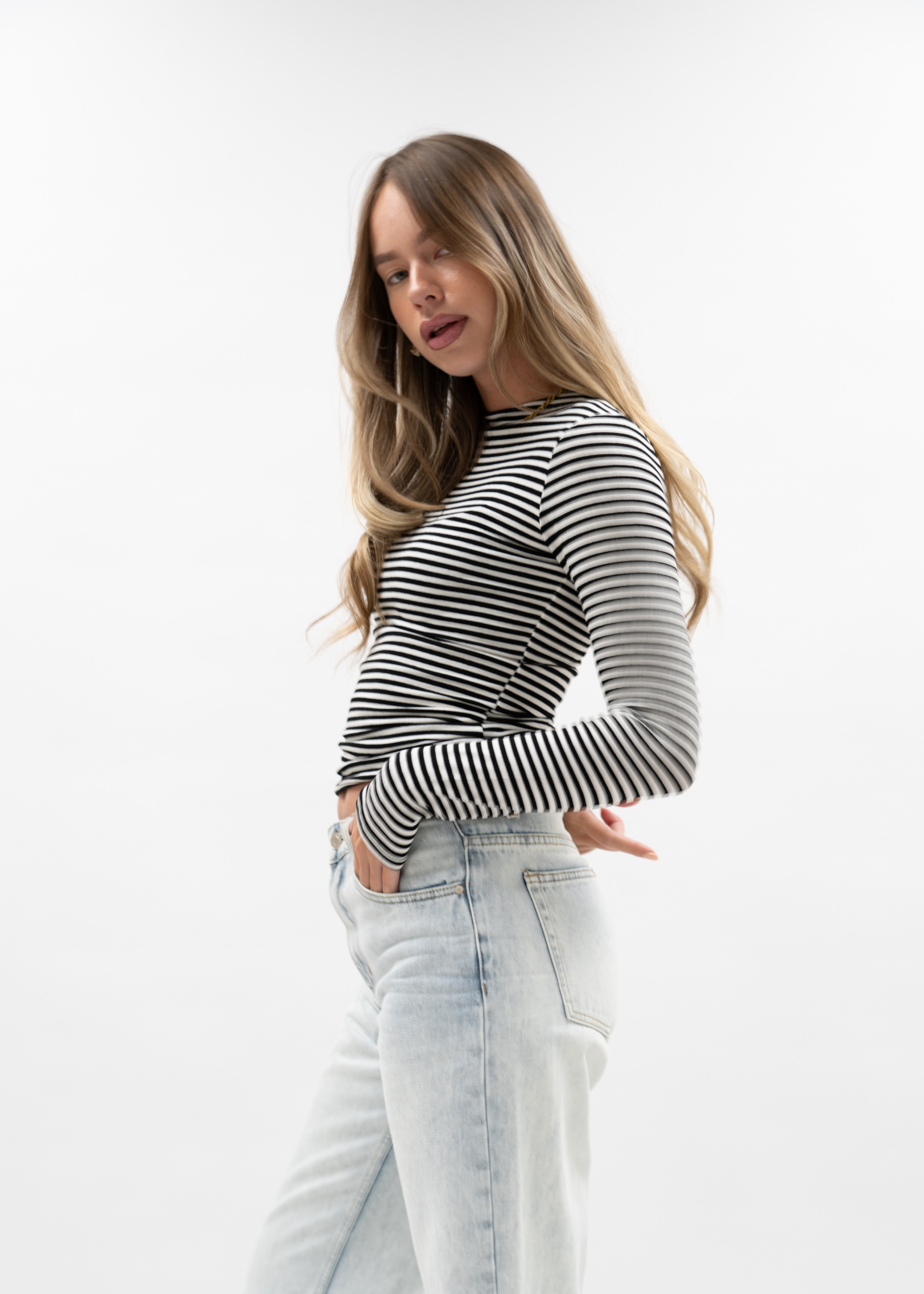 Long sleeve top striped