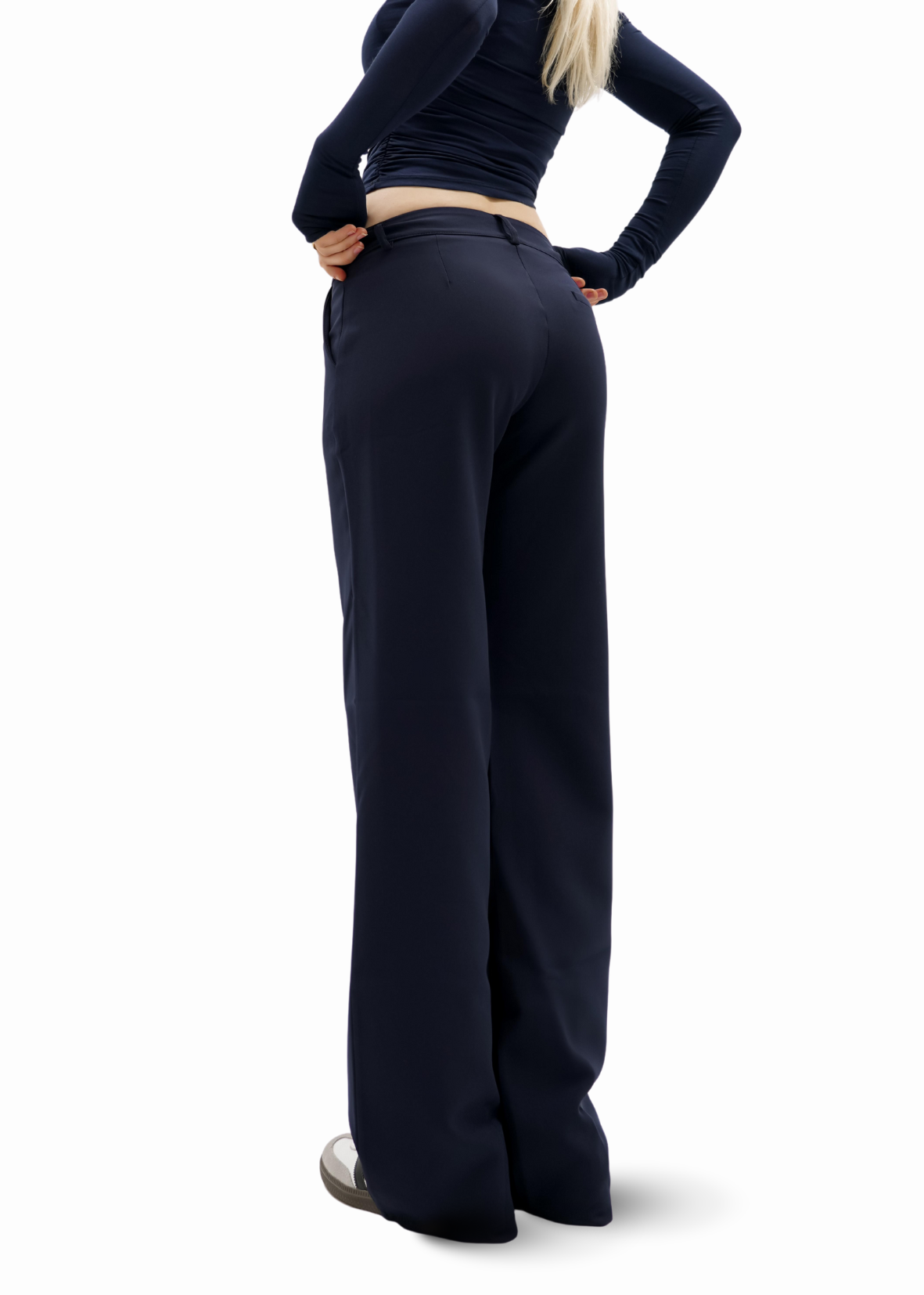 Low/mid waist pants casual night blue (regular)