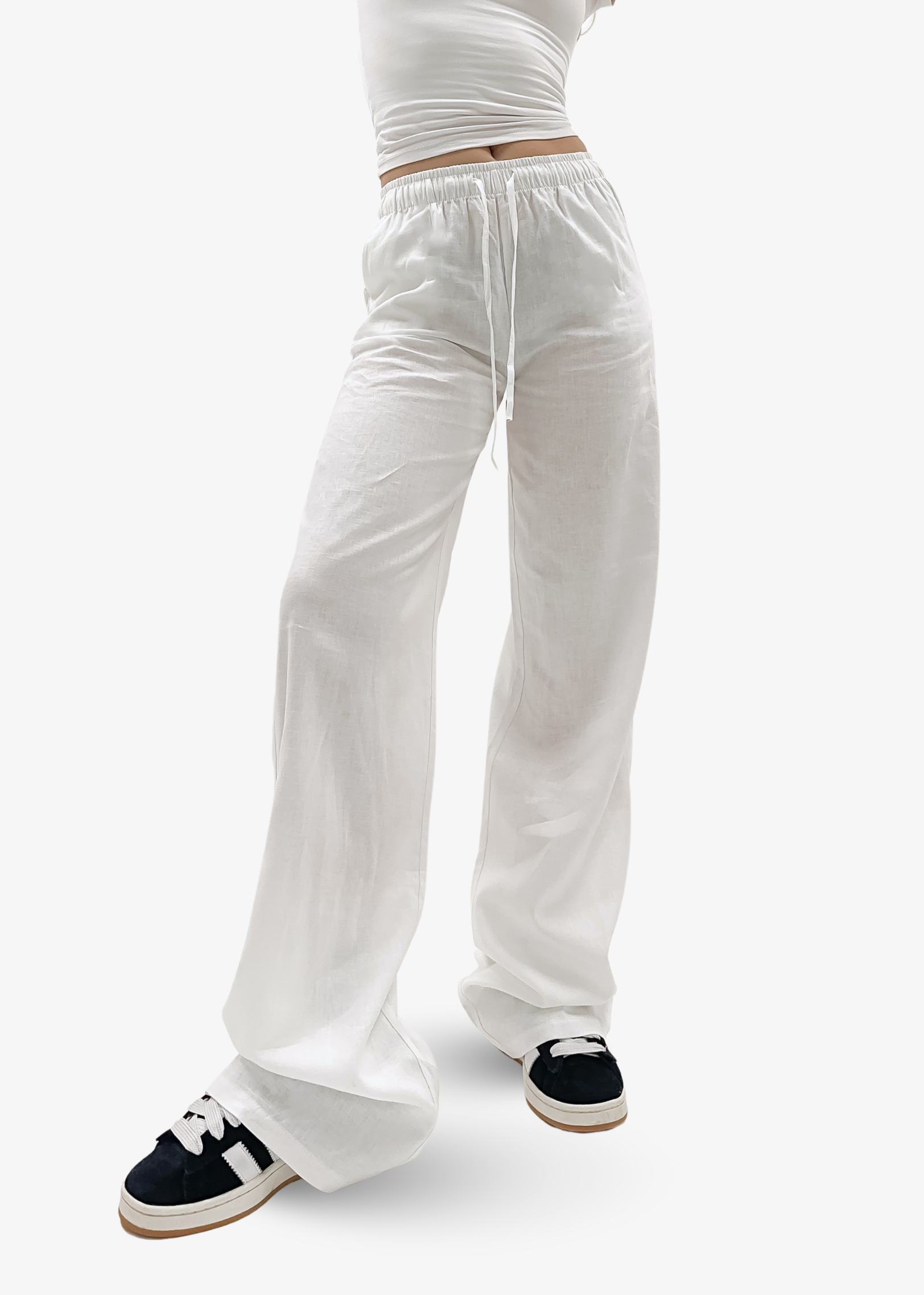 Linen pants (tall) white