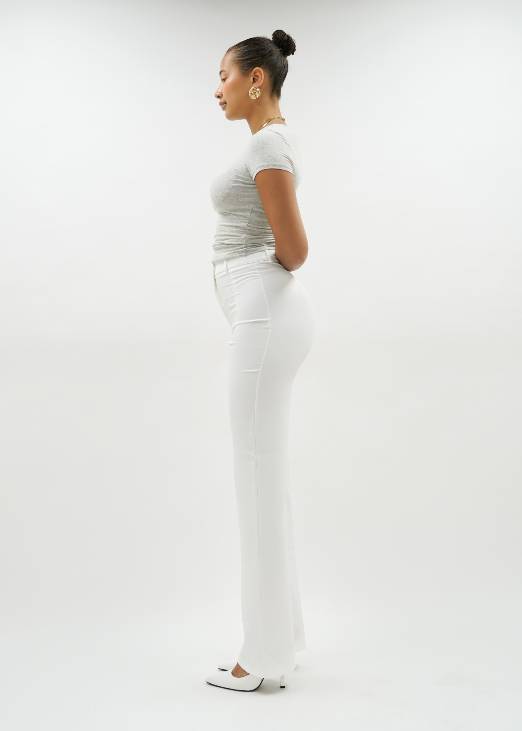 Straight leg pants classic white (tall)