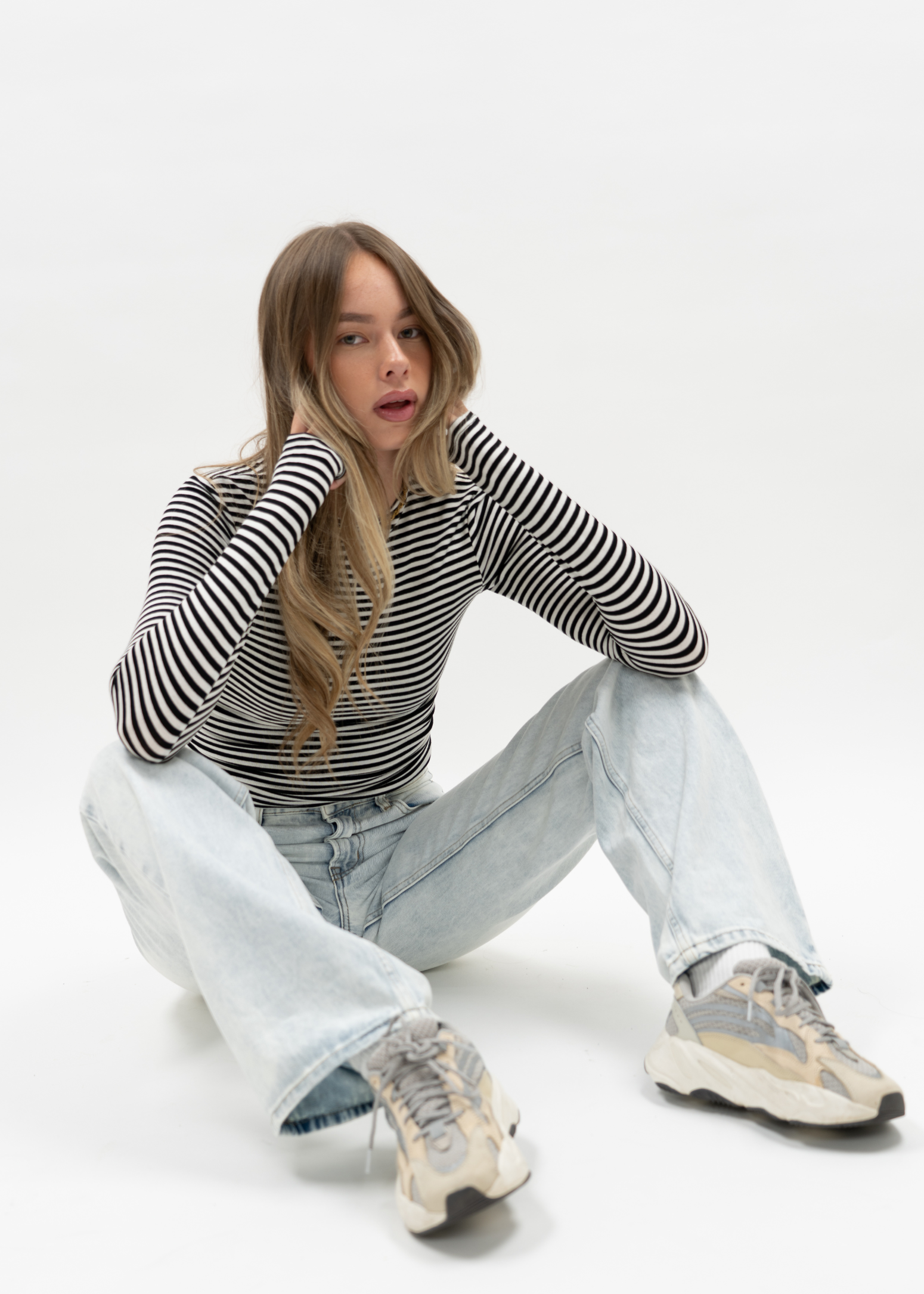 Long sleeve top striped