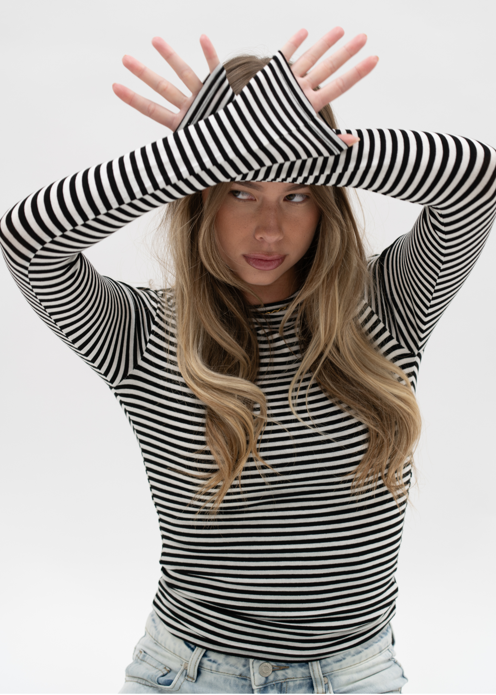 Long sleeve top striped