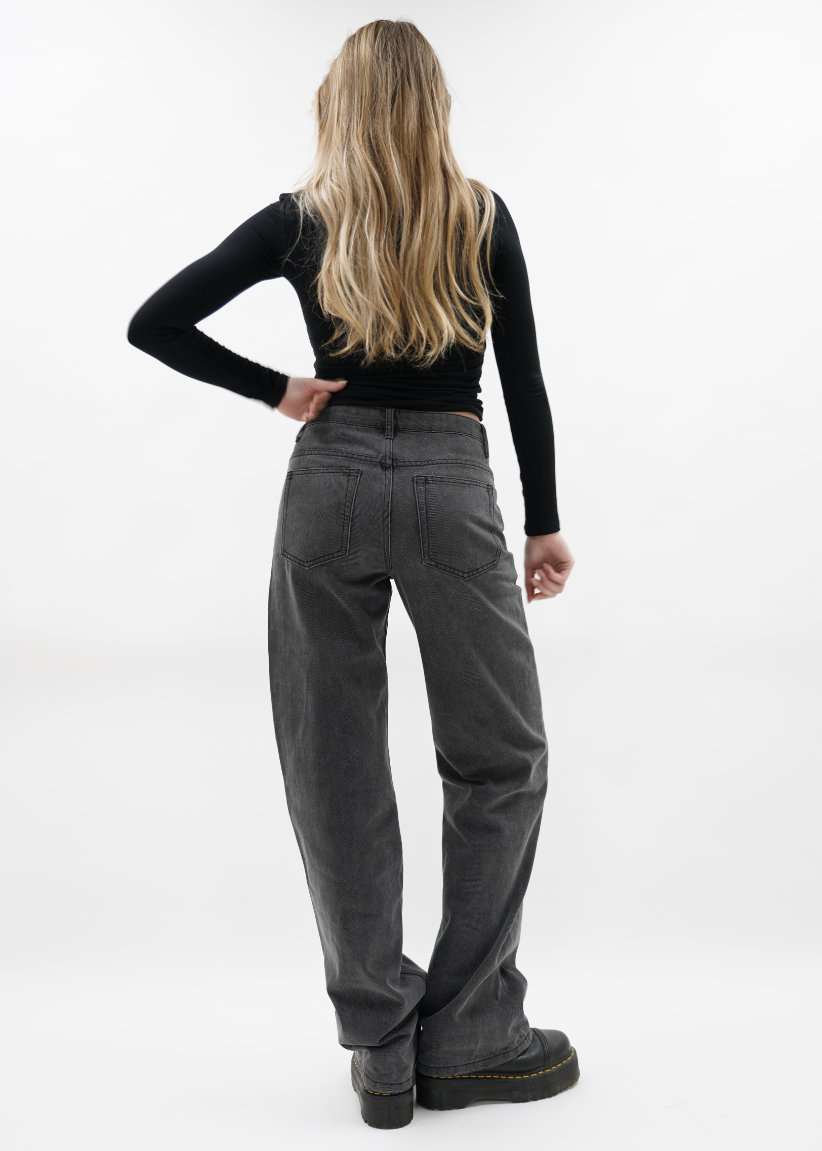 Low waist jeans dark grey (tall)