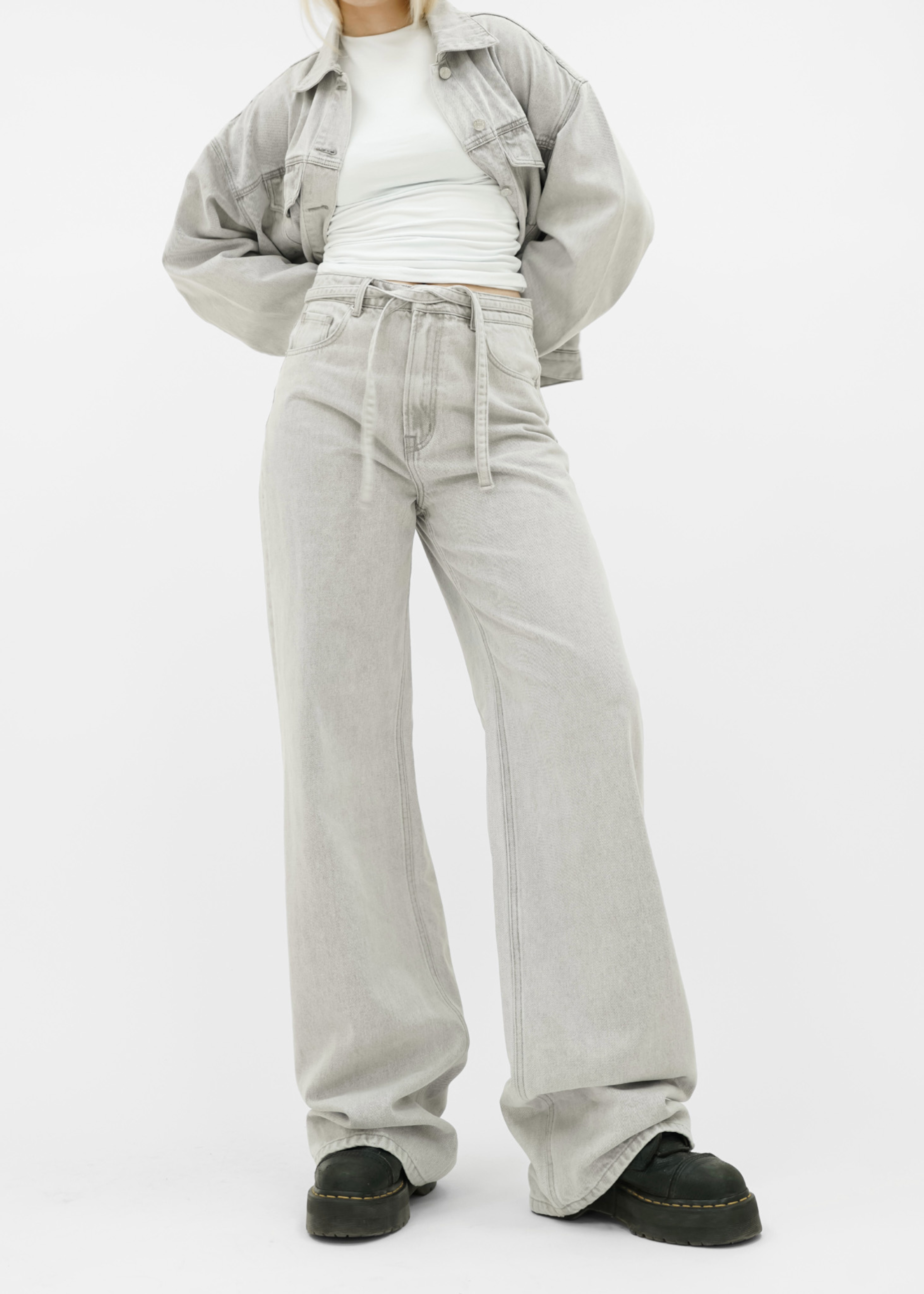 Baggy jeans light washed grey (tall)