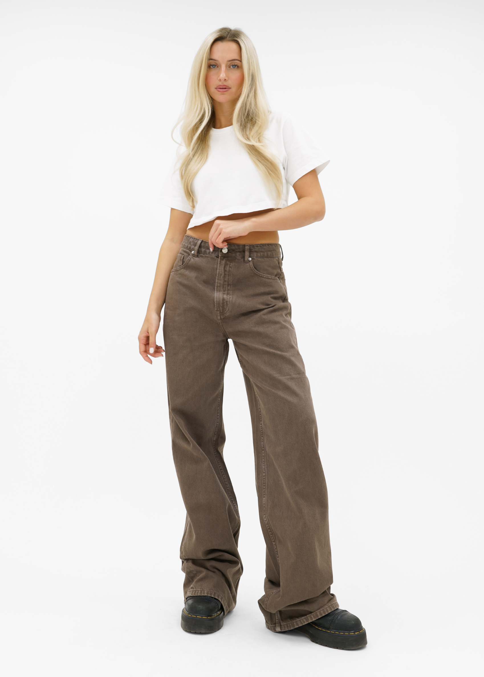 Baggy jeans washed brown (tall)