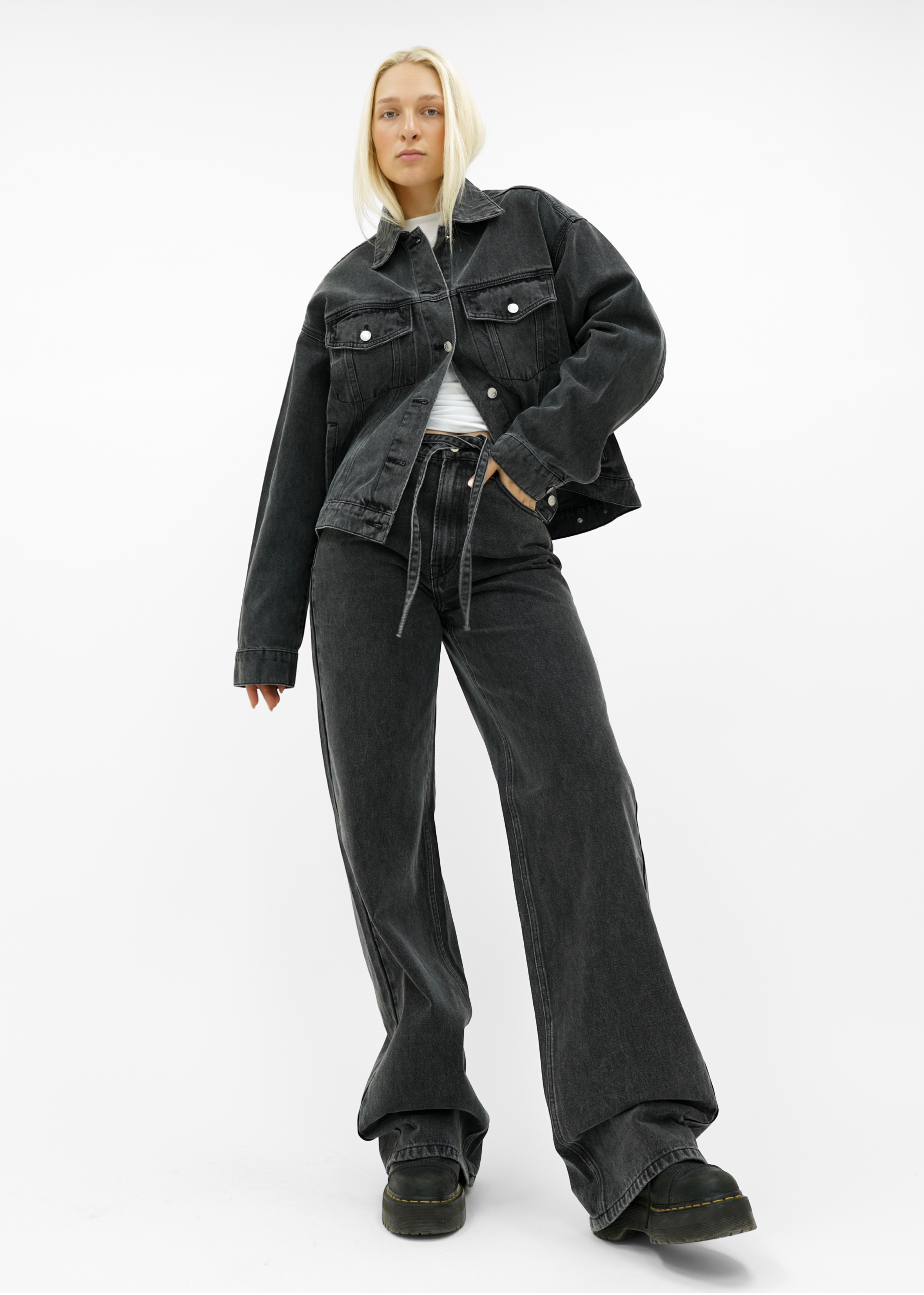 Baggy jeans dark washed grey (tall)