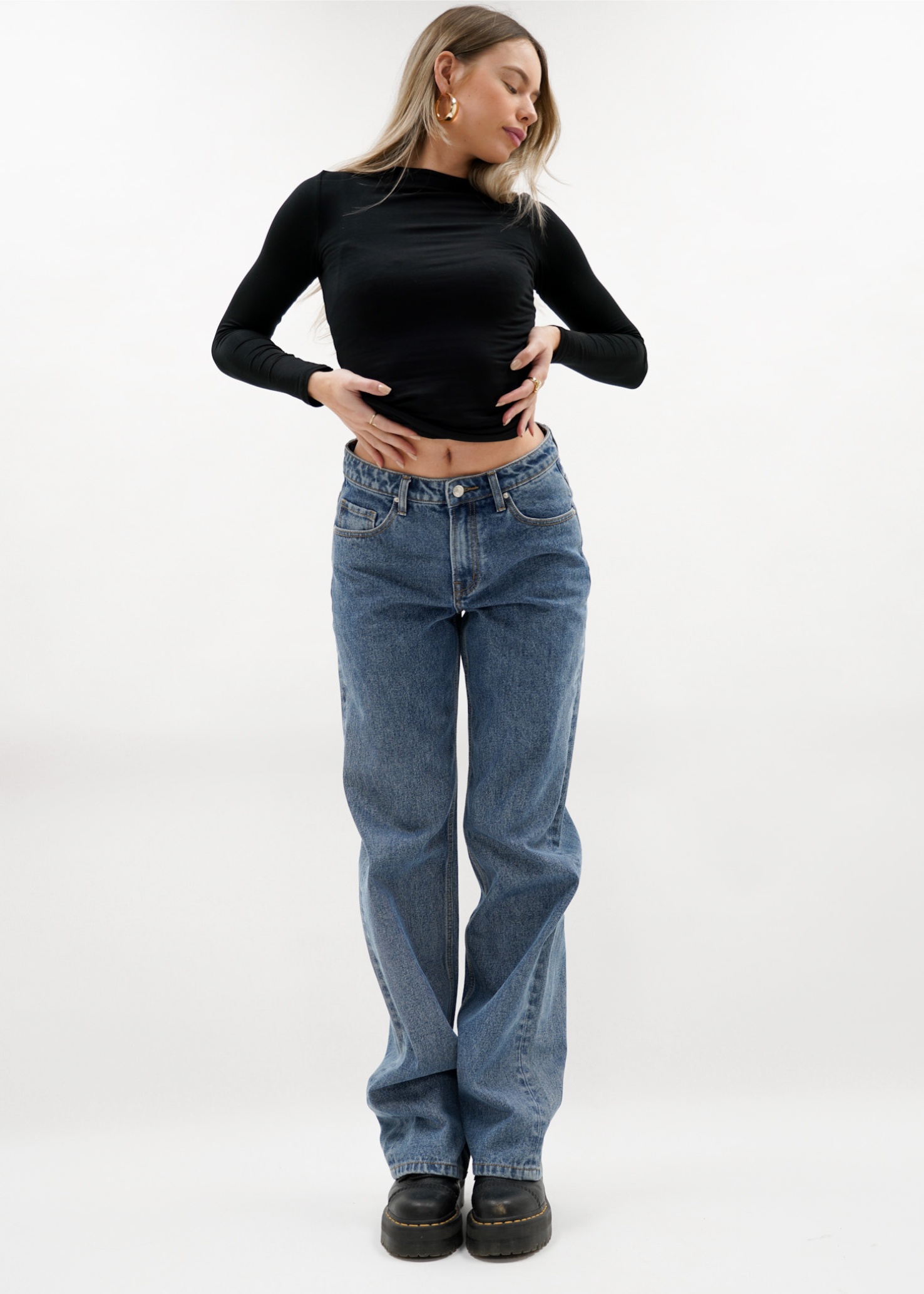 Low waist jeans dark blue (TALL)