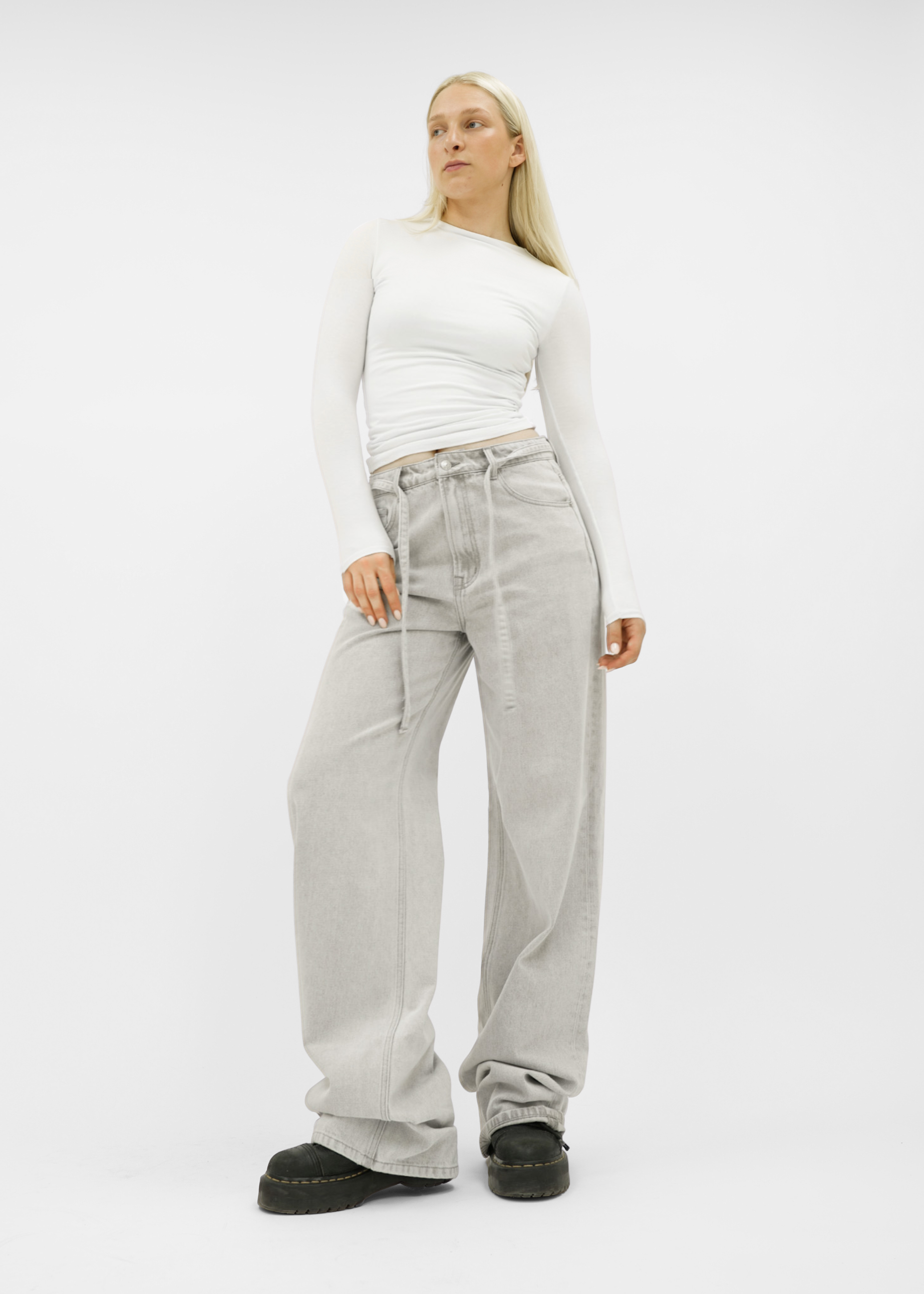 Baggy jeans light washed grey (tall)