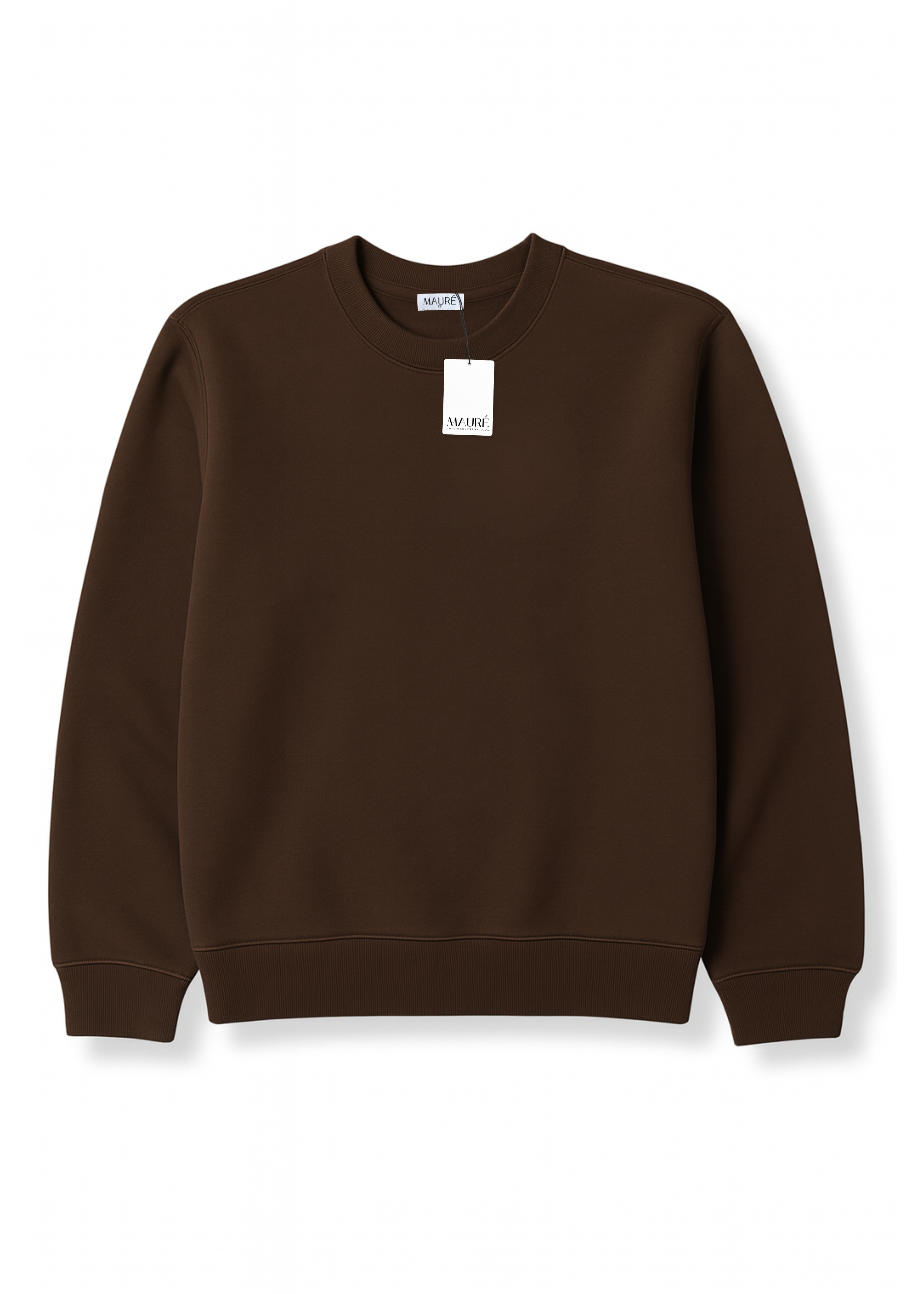 Basic sweater chocolate brown (tall)
